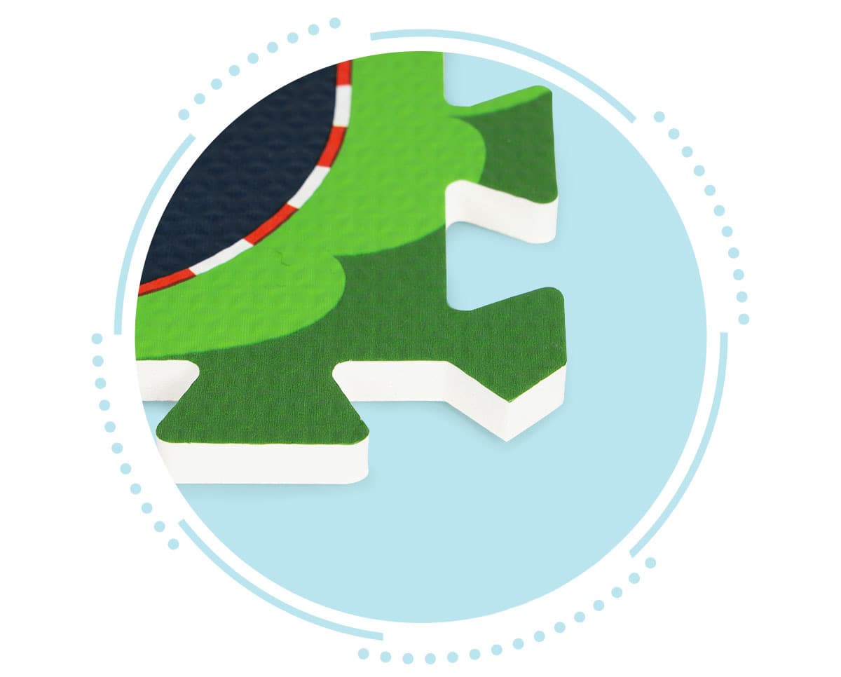 Mata piankowa dla dzieci puzzle miasto ulice drogi IPLAY