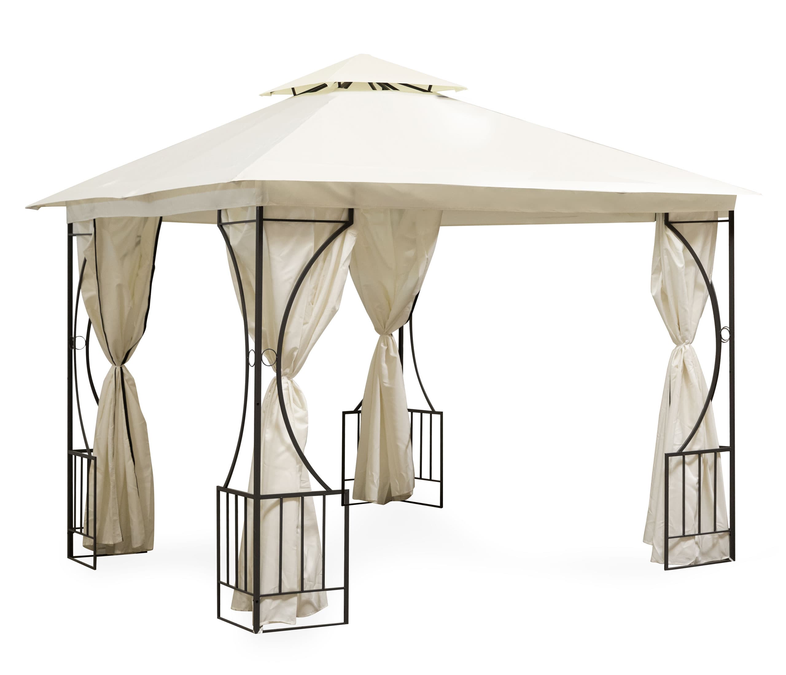 Namiot pawilon ogrodowy lux altana 3x3 m z moskitierą i pełnymi ściankami MultiGarden