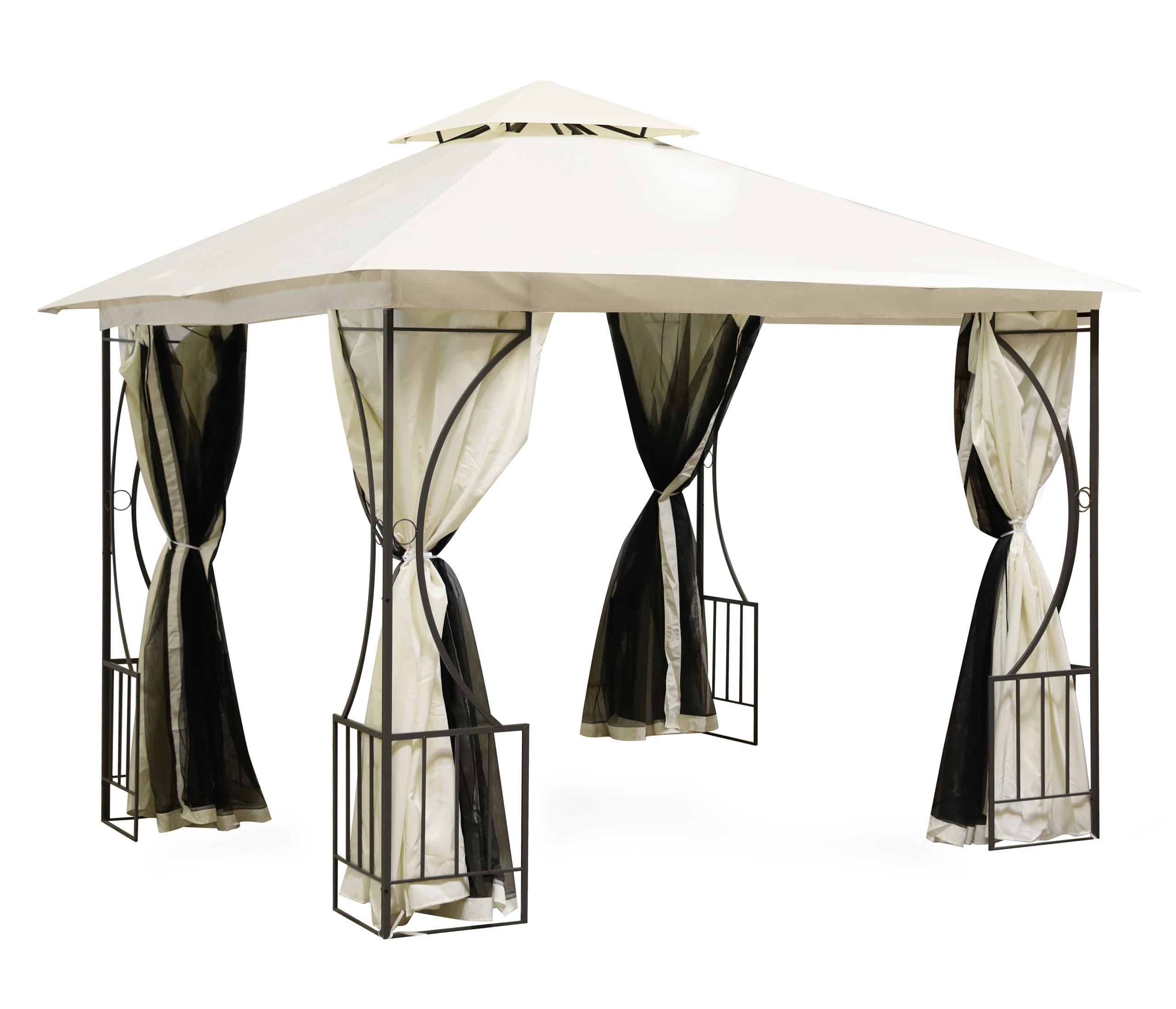 Namiot pawilon ogrodowy lux altana 3x3 m z moskitierą i pełnymi ściankami MultiGarden