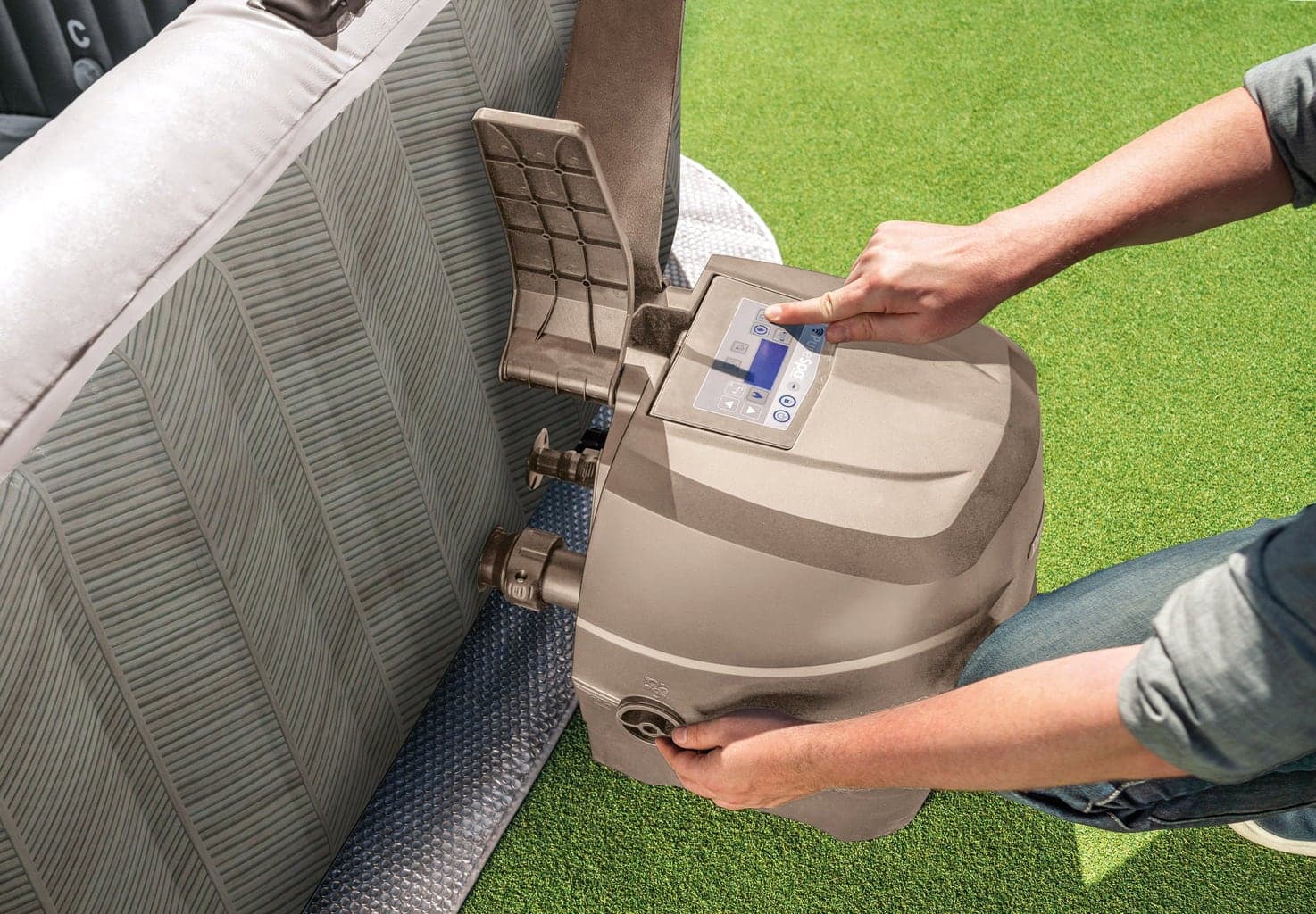 Nadmuchiwane SPA kwadratowe basen z hydromasażem 4 os. 175x71 cm akcesoria premium INTEX 28446