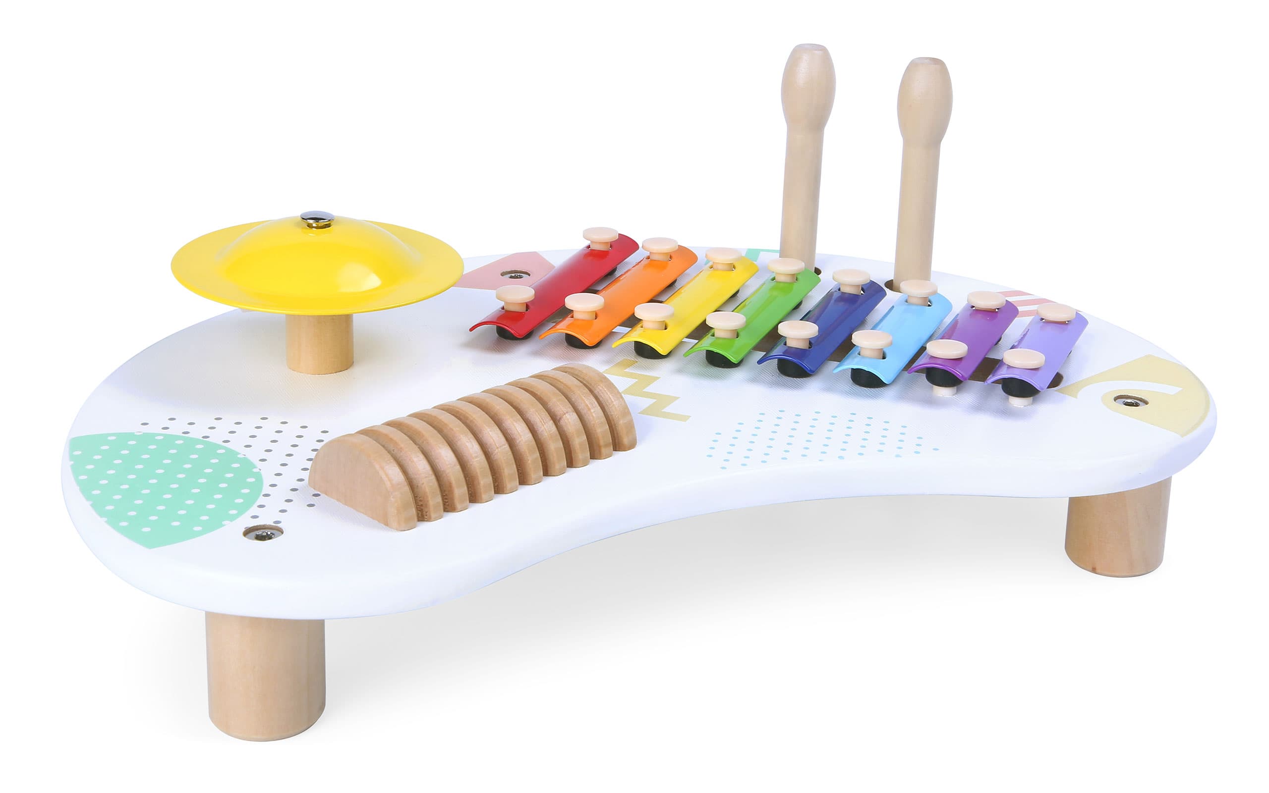 Stolik  z instrumentami stół muzyczny cymbałki +18m ECOTOYS