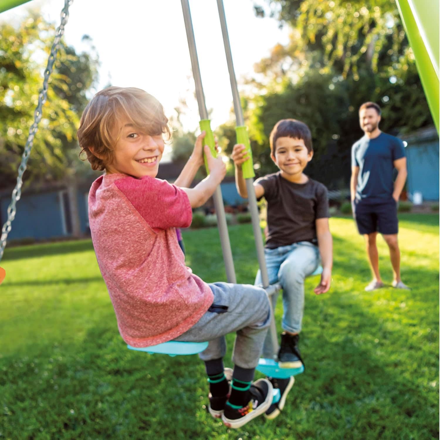 Huśtawka ogrodowa podwójna plac zabaw dla dzieci szybowiec INTEX 44120