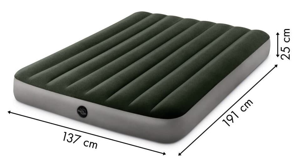 Materac dmuchany do spania łóżko dwuosobowy 191x137 cm INTEX 64108