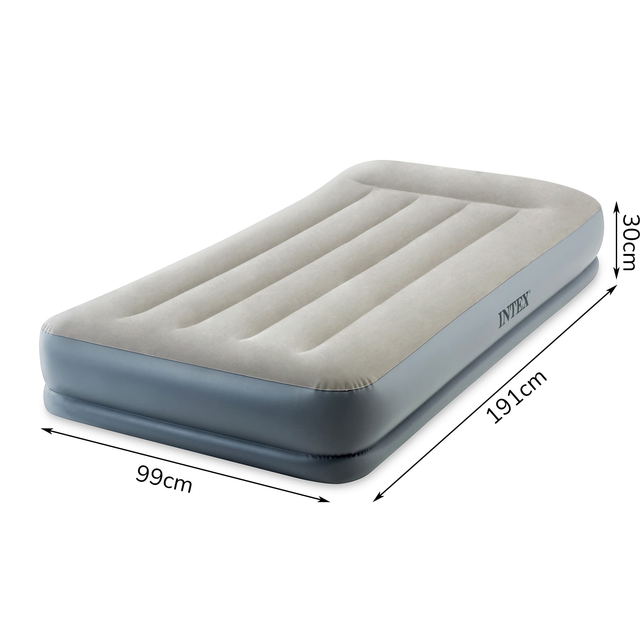 Materac dmuchany 191x99 cm z pompką jednoosobowy INTEX 64116ND