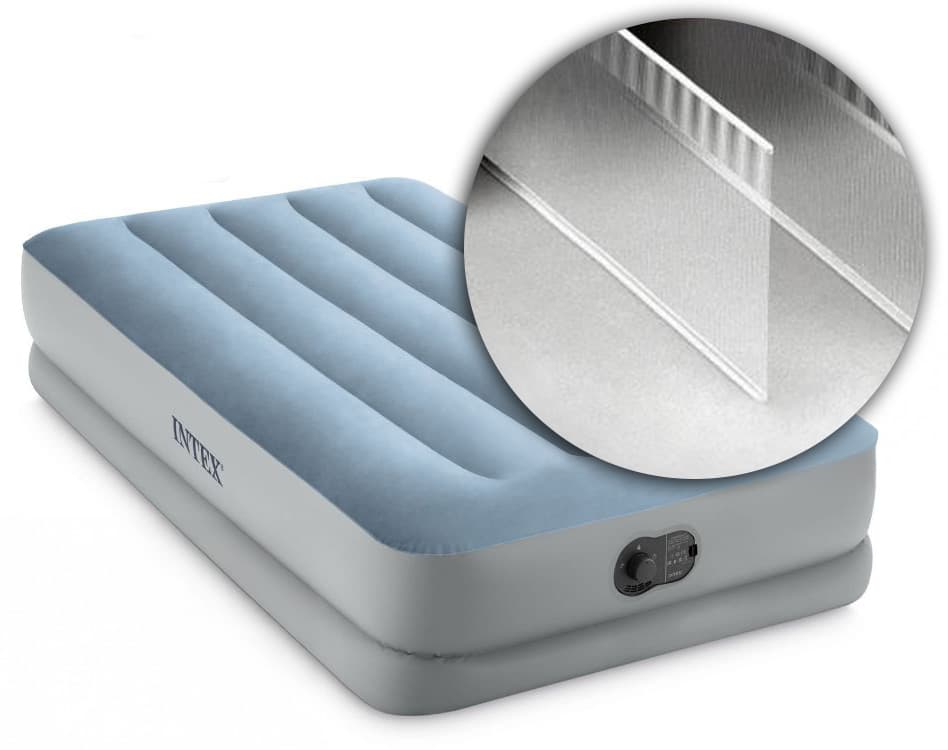 Materac dmuchany jednoosobowy 191x99x36 cm z wbudowaną pompką elektryczną USB łóżko INTEX 64157
