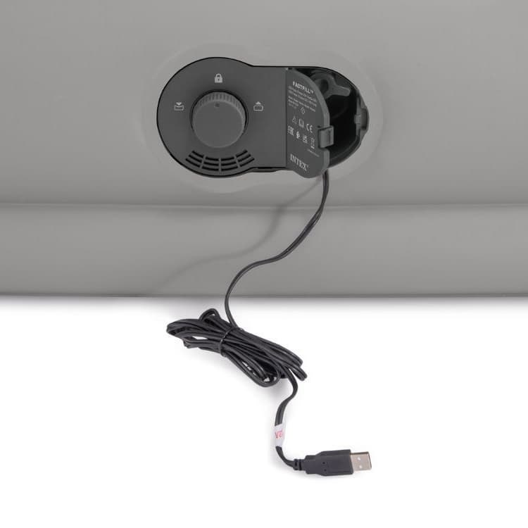 Materac dmuchany jednoosobowy 191x99x36 cm z wbudowaną pompką elektryczną USB łóżko INTEX 64157