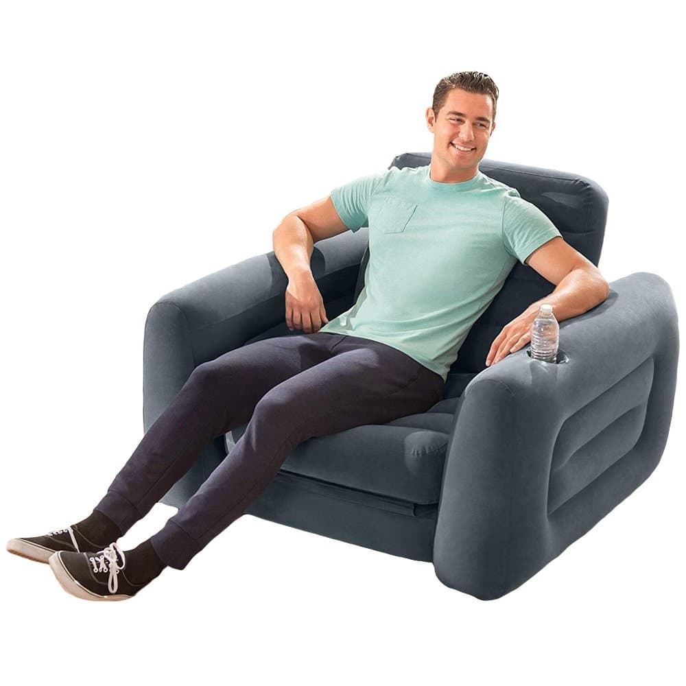 Pompowany fotel materac leżanka łóżko 2w1 INTEX 66551NP