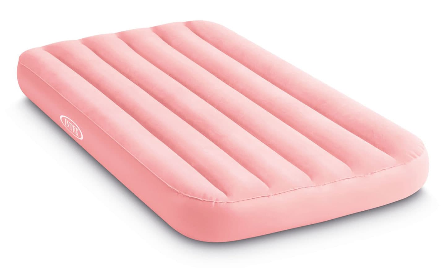 Materac dmuchany dla dzieci do spania 157x88x18 cm różowy INTEX 66803NP PINK