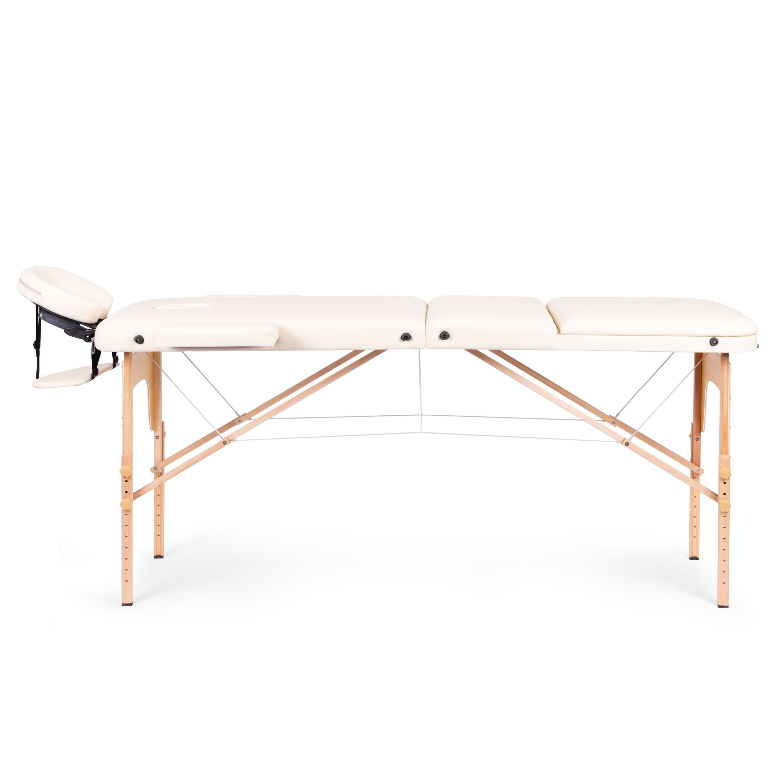 Drewniany stół do masażu i rehabilitacji 3-segmentowy składany w walizkę + torba ModernHome