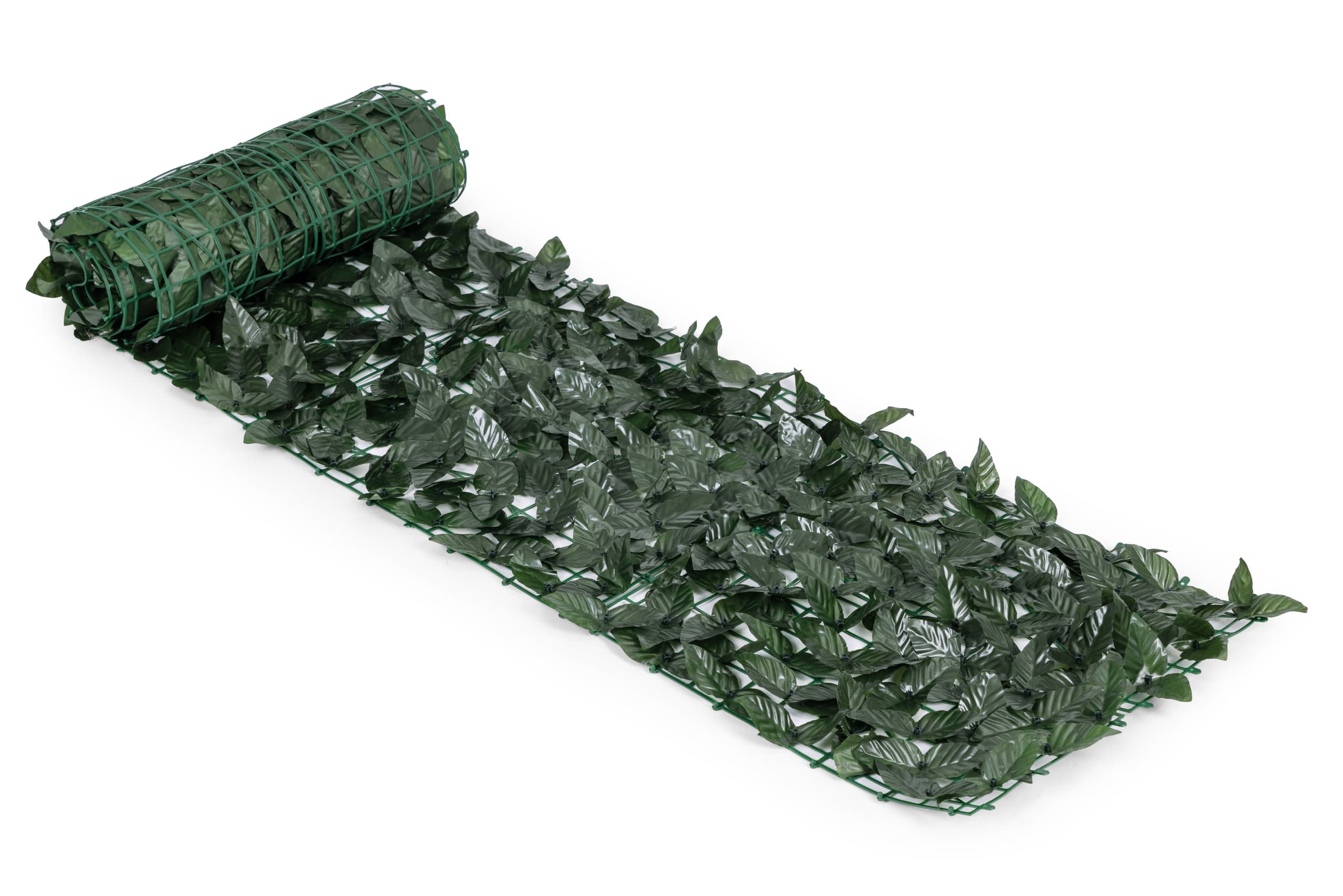 Sztuczny bluszcz żywopłot 3 sztuki 300x50 cm zielona osłona na balkon maskująca - 3 ROLKI