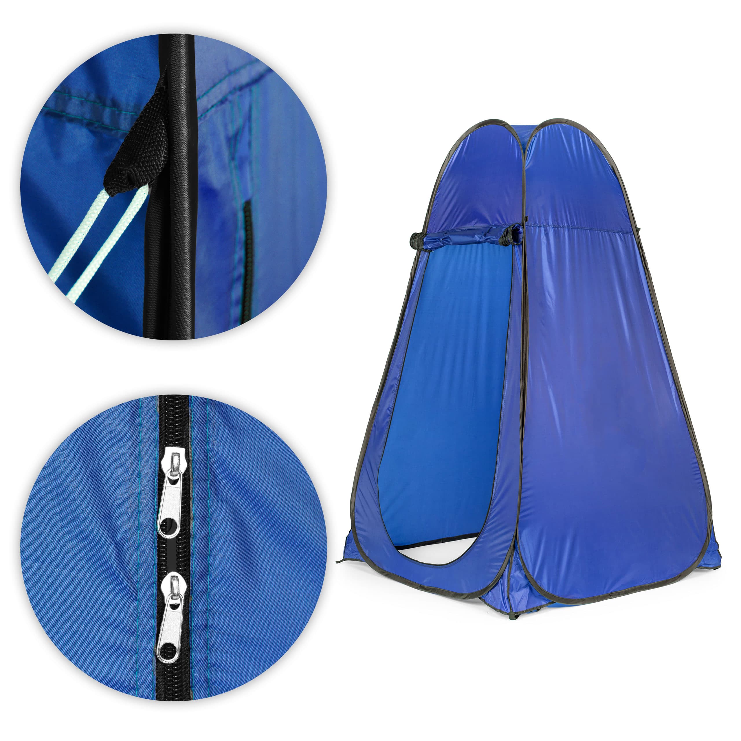 Namiot turystyczny samorozkładający przebieralnia kabina prysznicowa WC niebieski MultiGarden