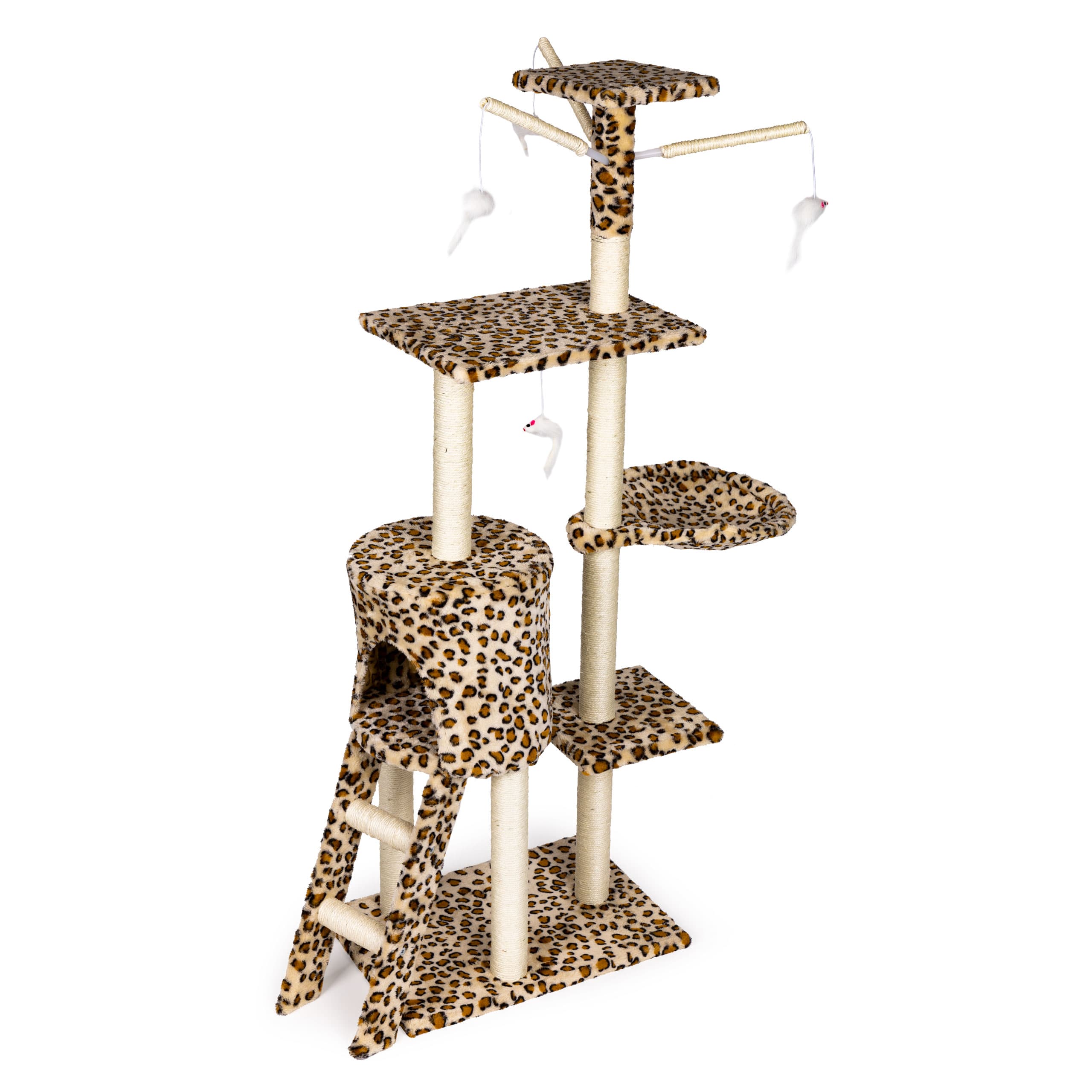 Drapak dla kota domek drzewo legowisko 138 cm XL panterka Petsi