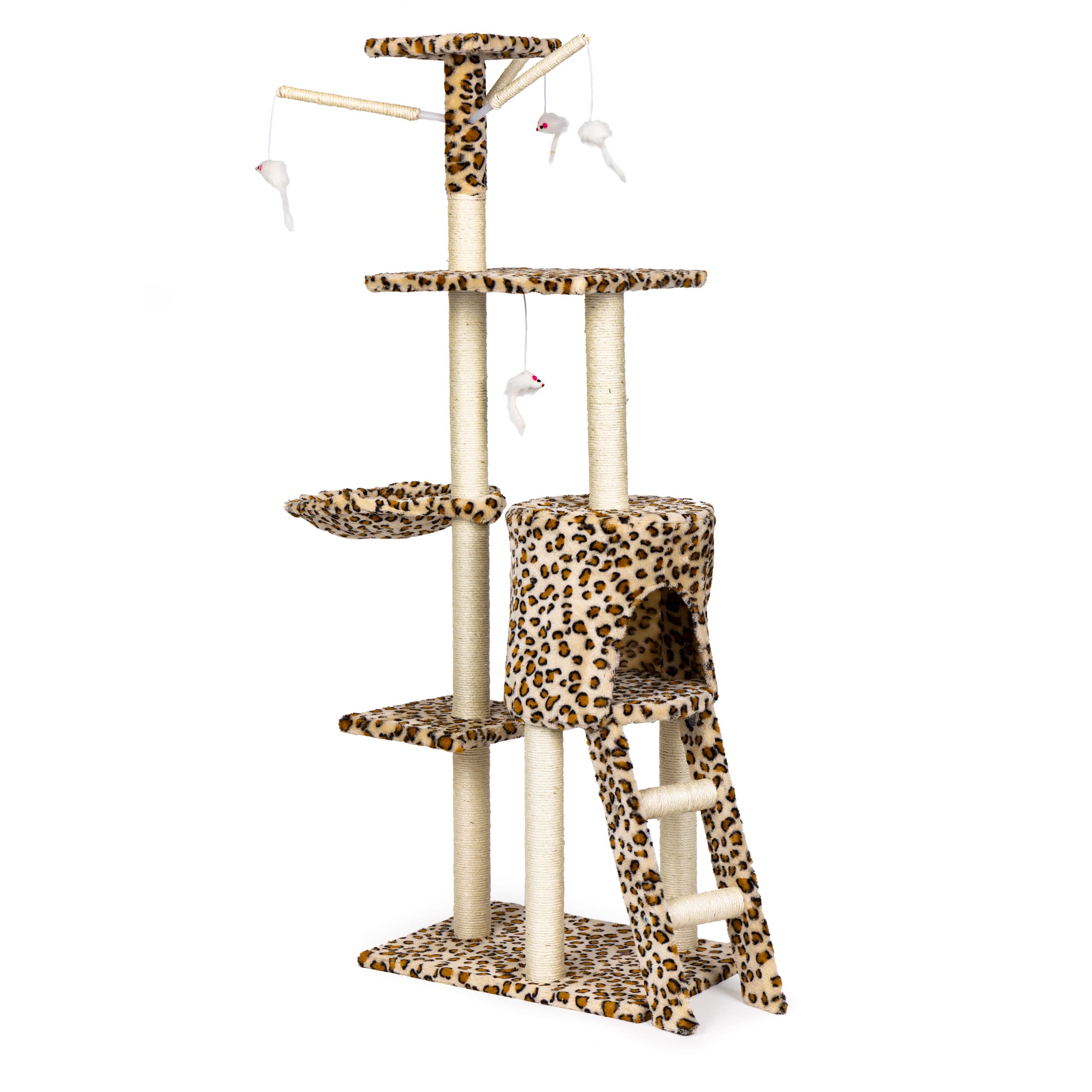 Drapak dla kota domek drzewo legowisko 138 cm XL panterka Petsi