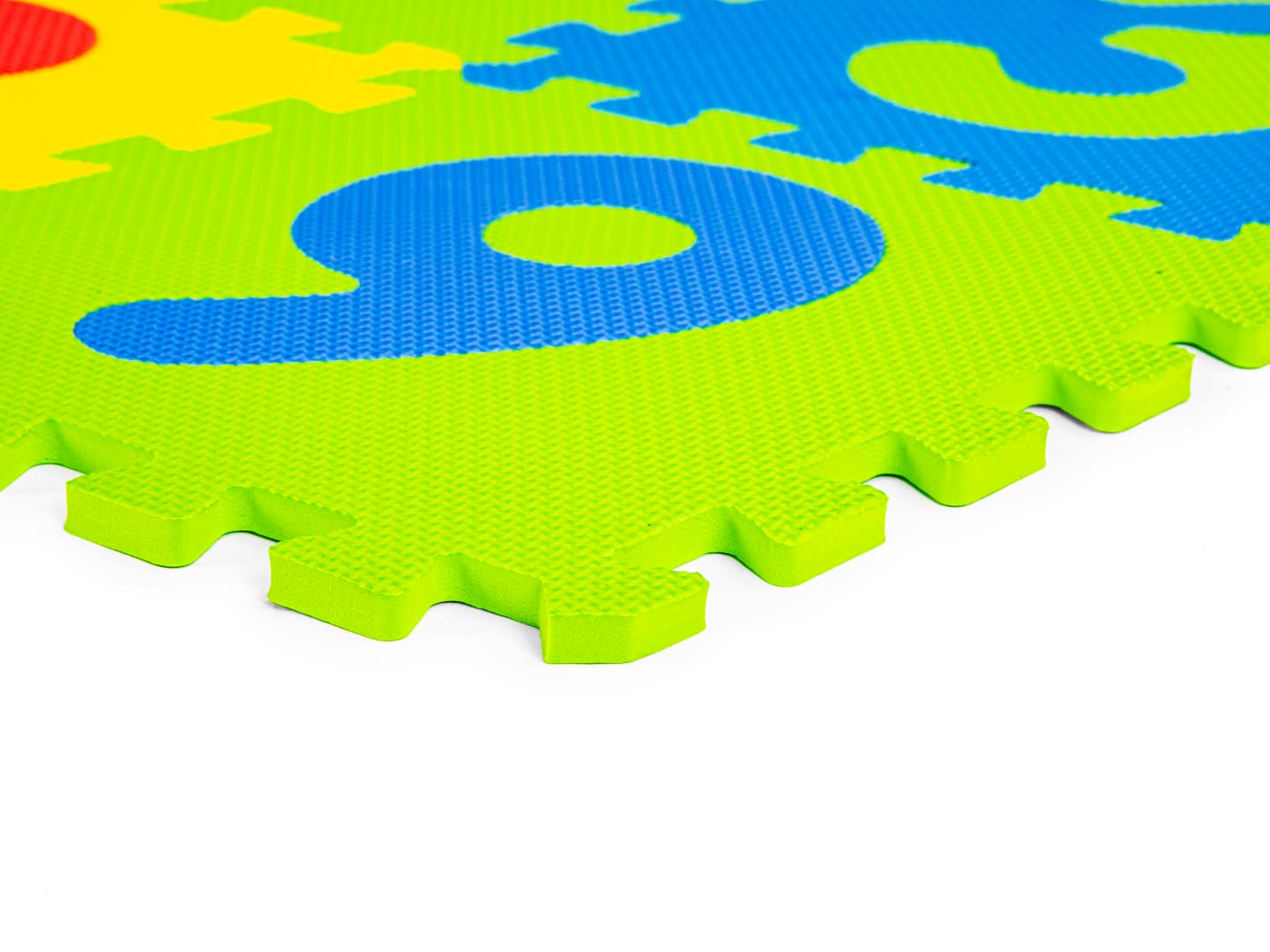 Duża mata piankowa EVA dla dzieci litery cyfry 178x178 cm 36 elementów ECOTOYS