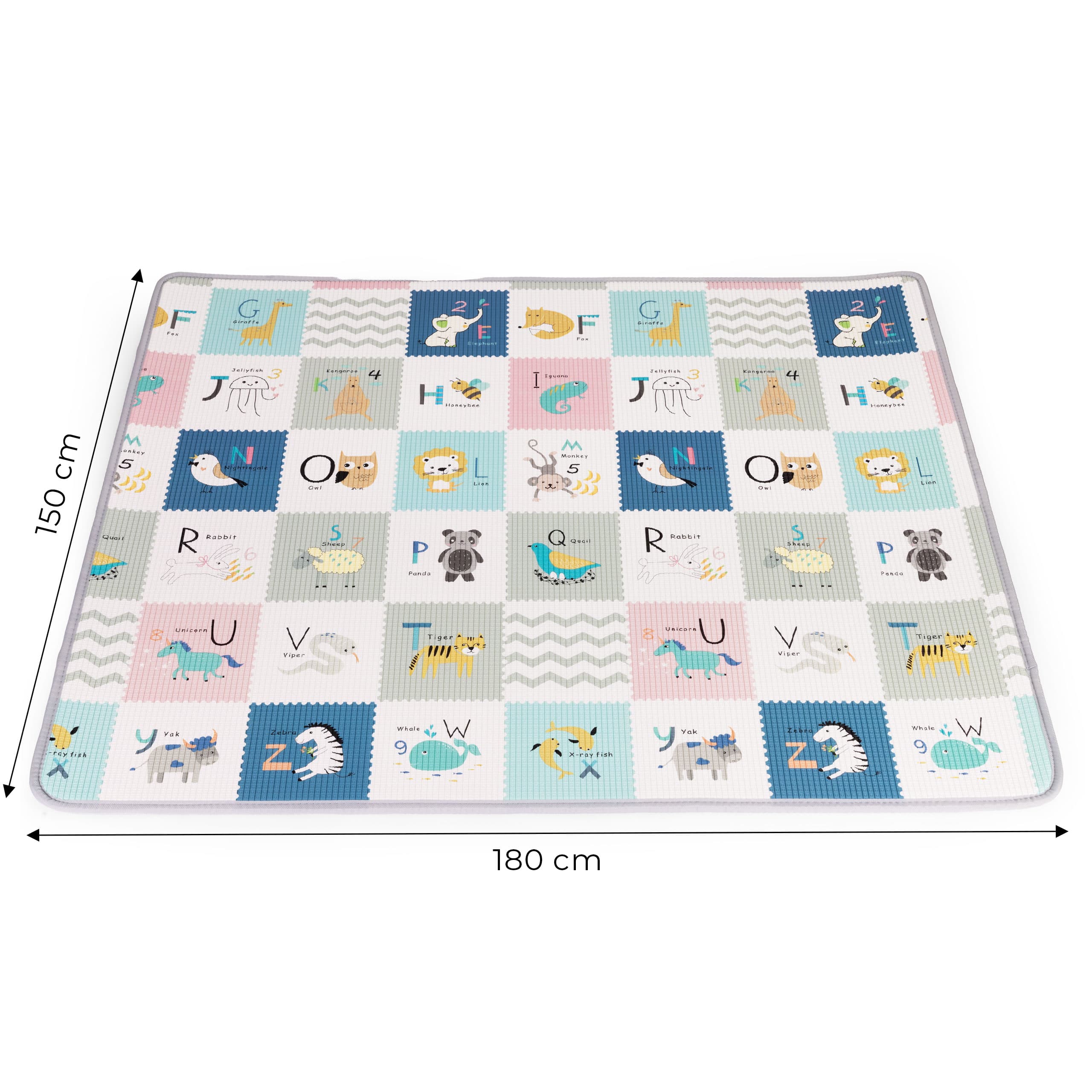 Mata piankowa dla dzieci edukacyjna dwustronna zwijana alfabet ECOTOYS