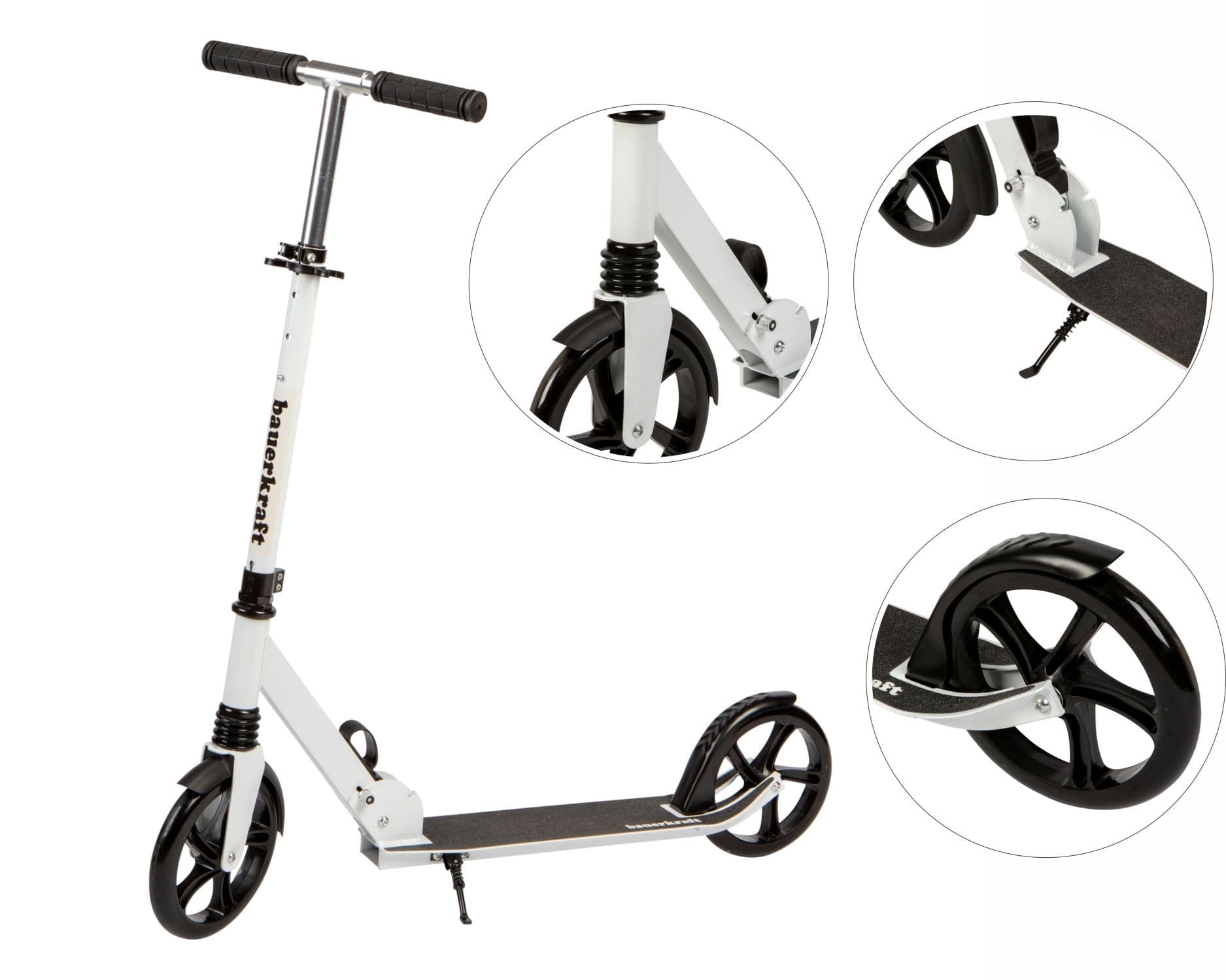 Hulajnoga miejska dla dzieci i młodzieży składana regulacja wysokości 95-105 cm koła 200 mm