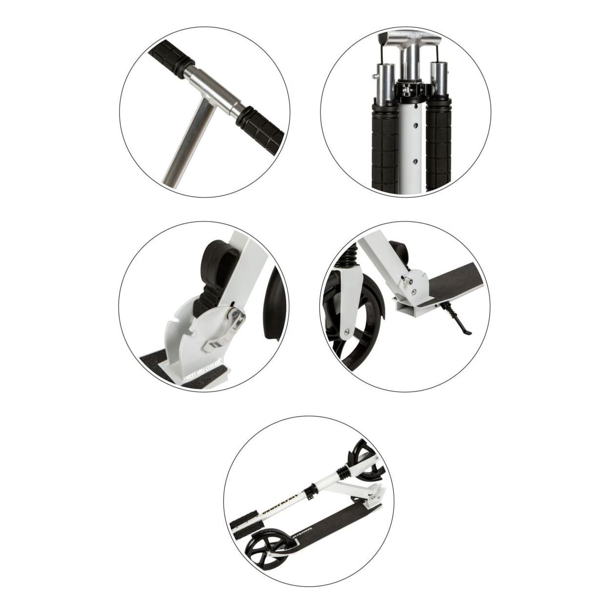 Hulajnoga miejska dla dzieci i młodzieży składana regulacja wysokości 95-105 cm koła 200 mm