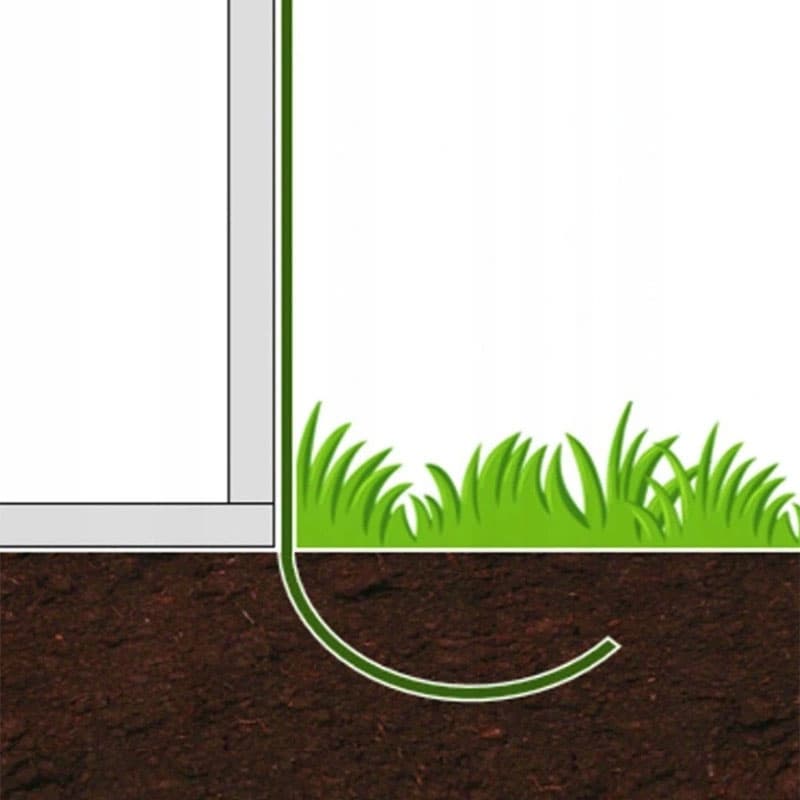 Szklarnia tunel ogrodowy 3x2x2 m foliowy wielosezonowy metalowy stelaż biała folia 2 wejścia