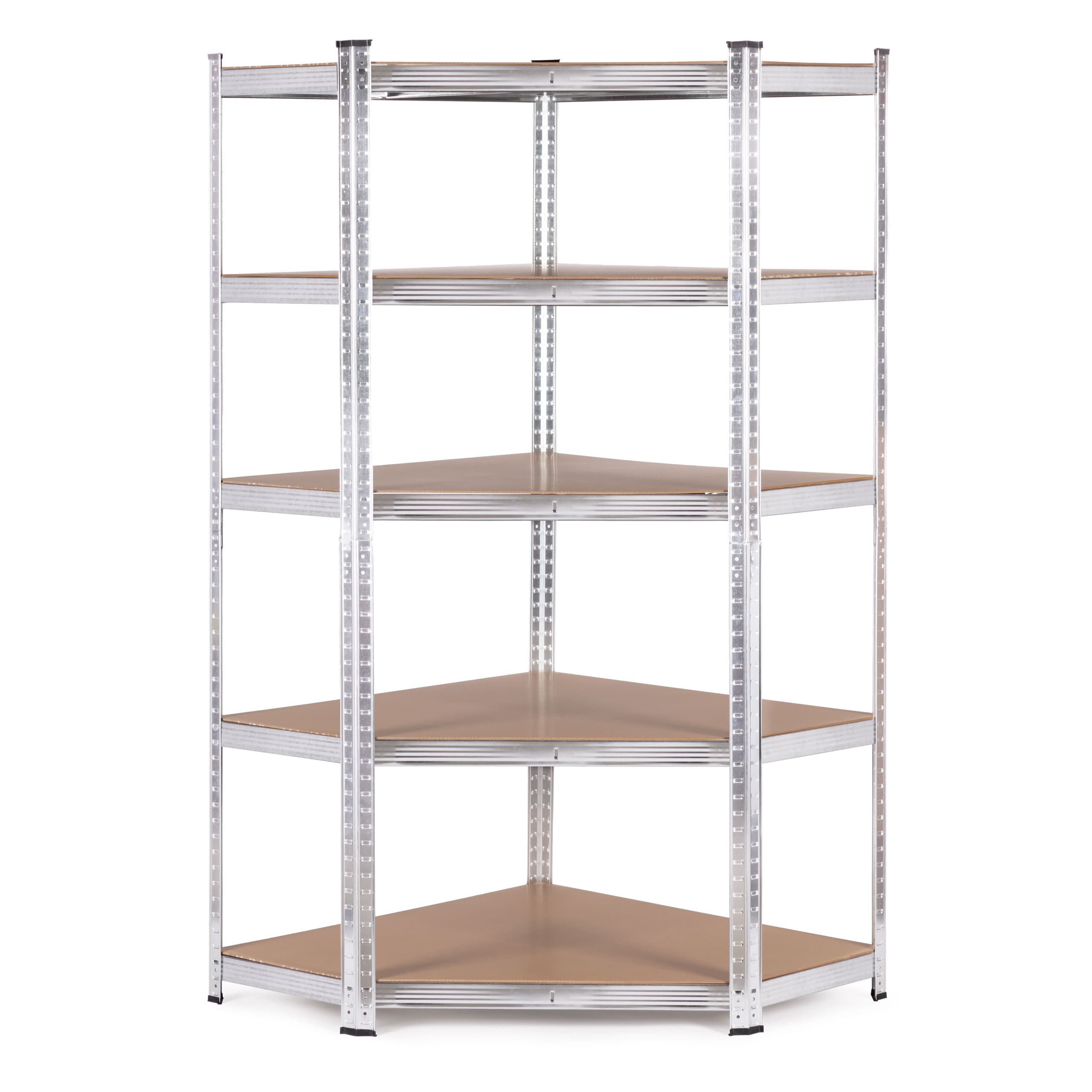 Regał magazynowy narożny 180x90x40 cm stal galwanizowana 5 półek 875 kg ModernHome