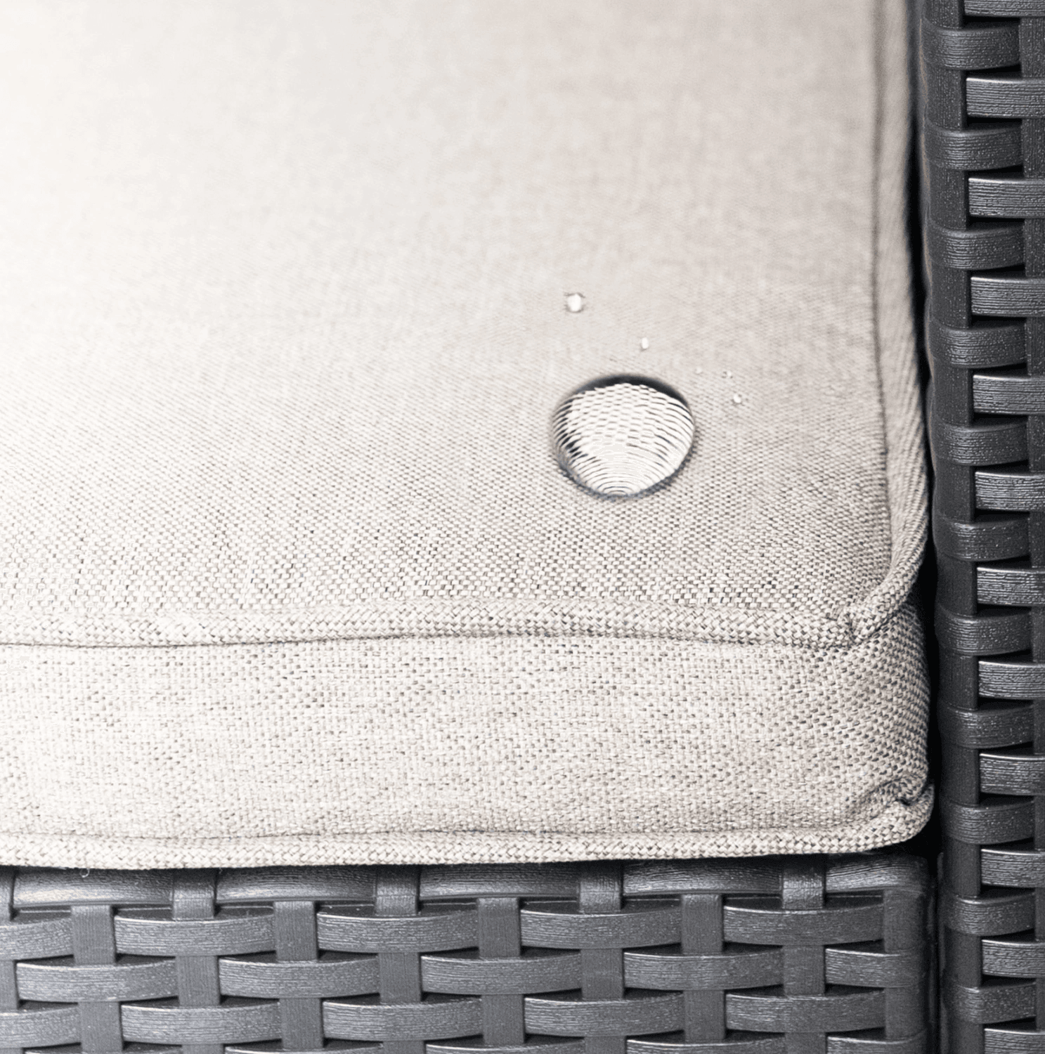 Zestaw mebli ogrodowych na taras balkon 2 fotele + stolik czarne