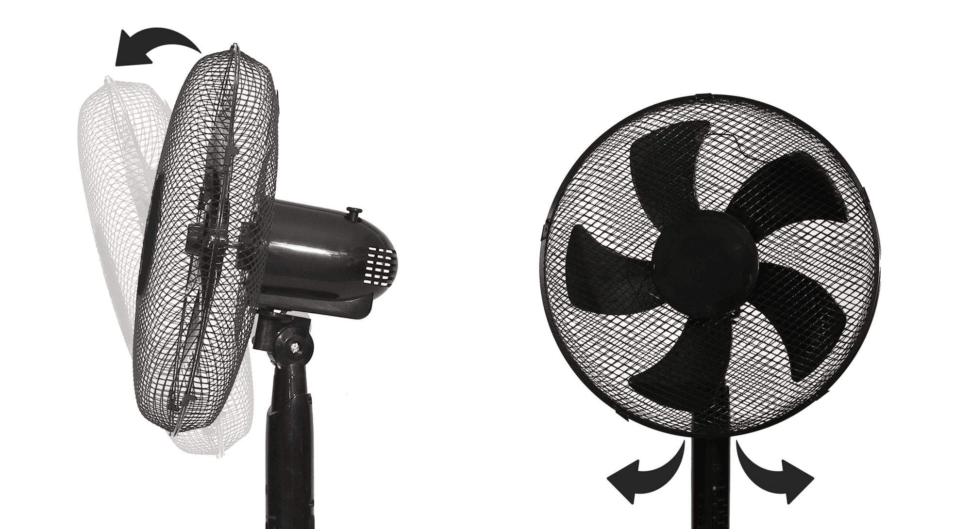 Wentylator podłogowy wiatrak stojący 45W 3 tryby pracy 5 łopatek timer pilot