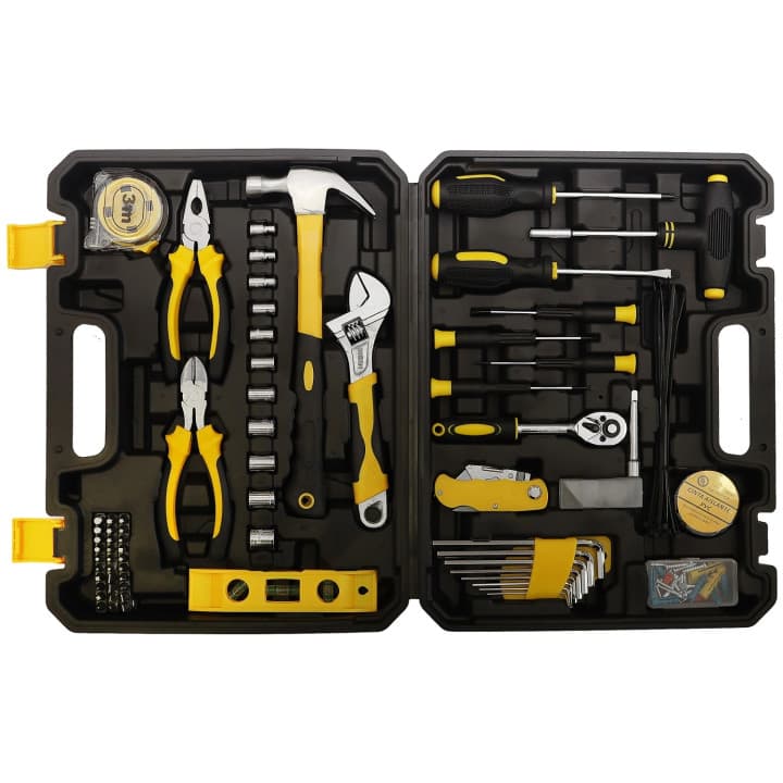 Zestaw narzędzi walizka narzędziowa 111 elementów klucze wkrętaki bity