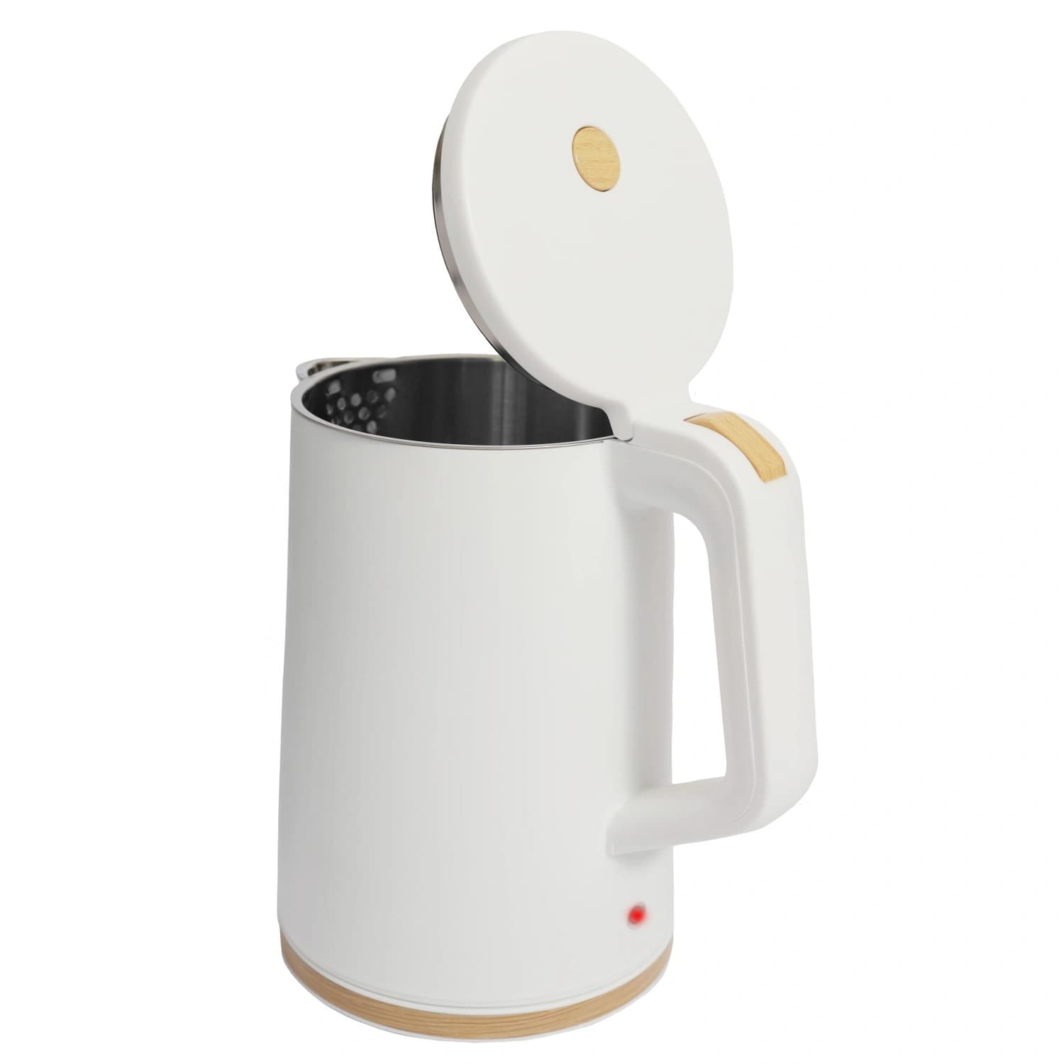 Czajnik elektryczny bezprzewodowy turystyczny 1500 W 1.2 l obrotowy biały