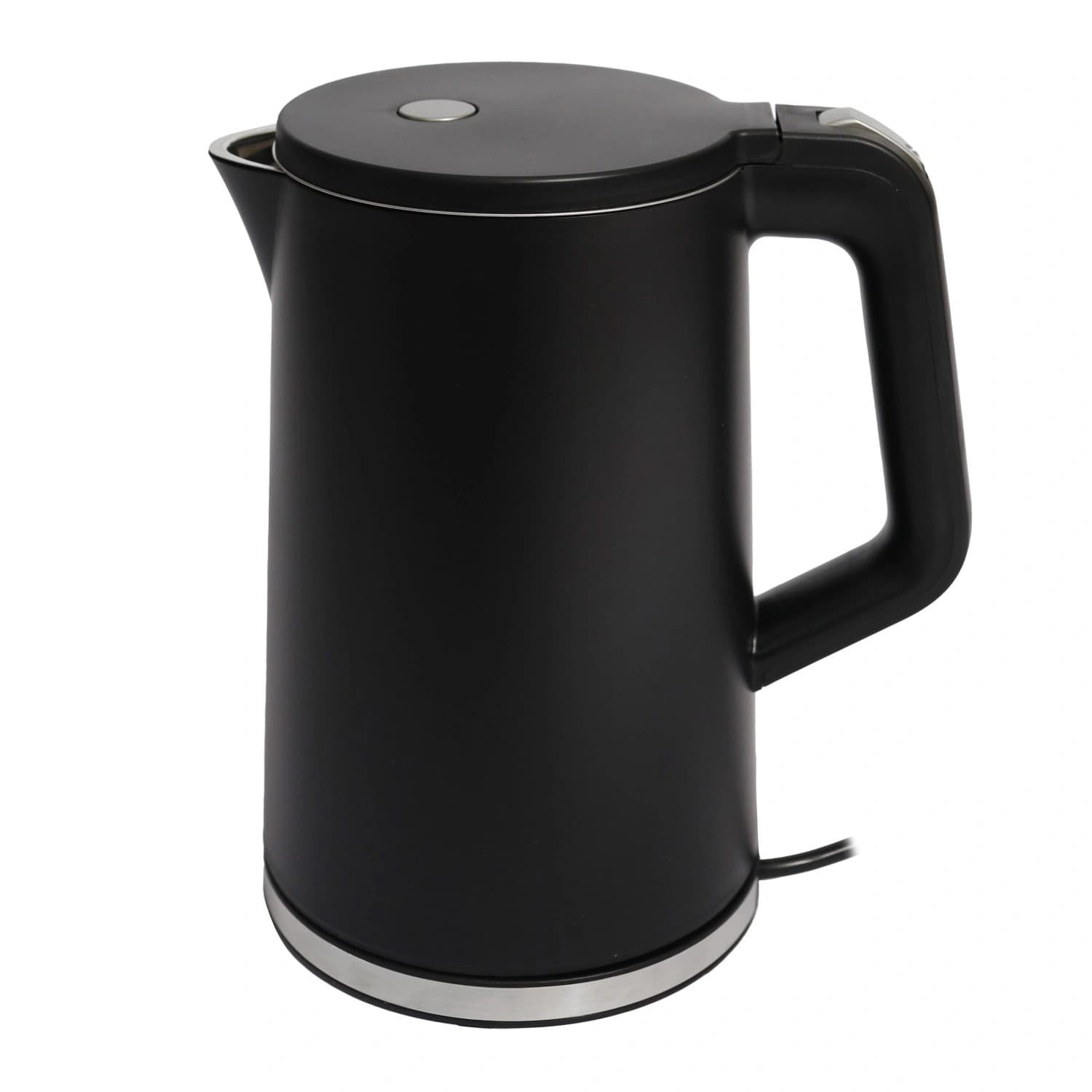 Czajnik elektryczny bezprzewodowy turystyczny 1500 W 1.7 l obrotowy czarny