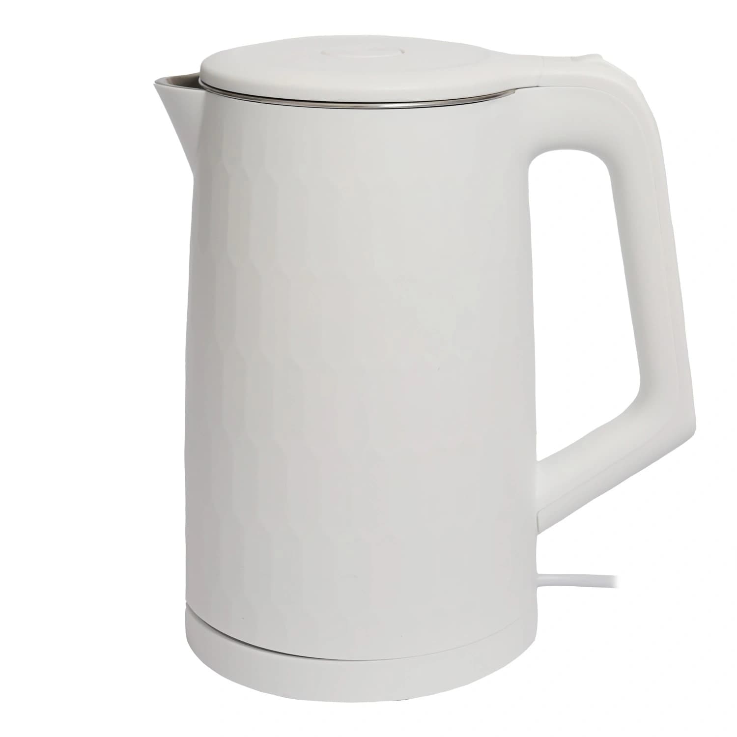 Czajnik elektryczny bezprzewodowy turystyczny 1500 W 1.8 l obrotowy biały