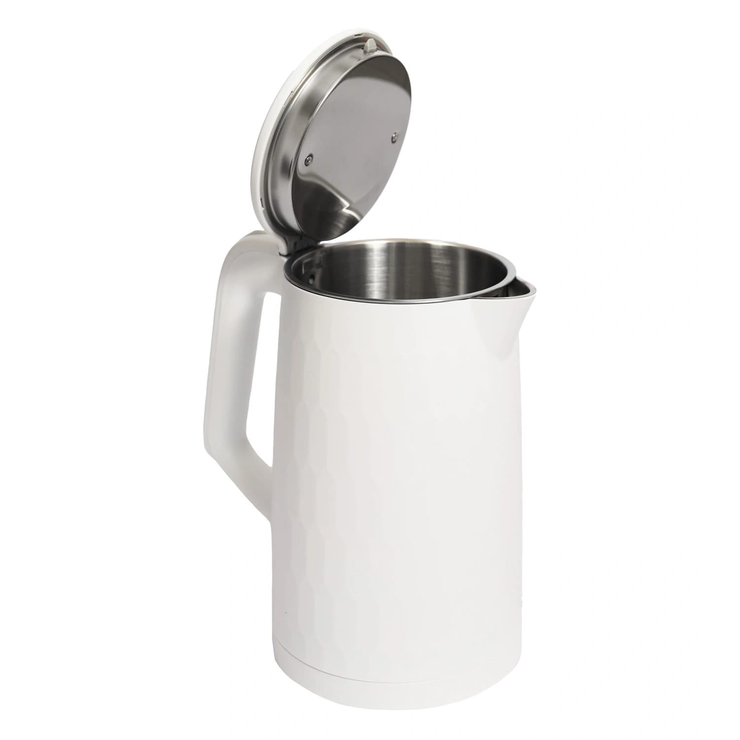 Czajnik elektryczny bezprzewodowy turystyczny 1500 W 1.8 l obrotowy biały