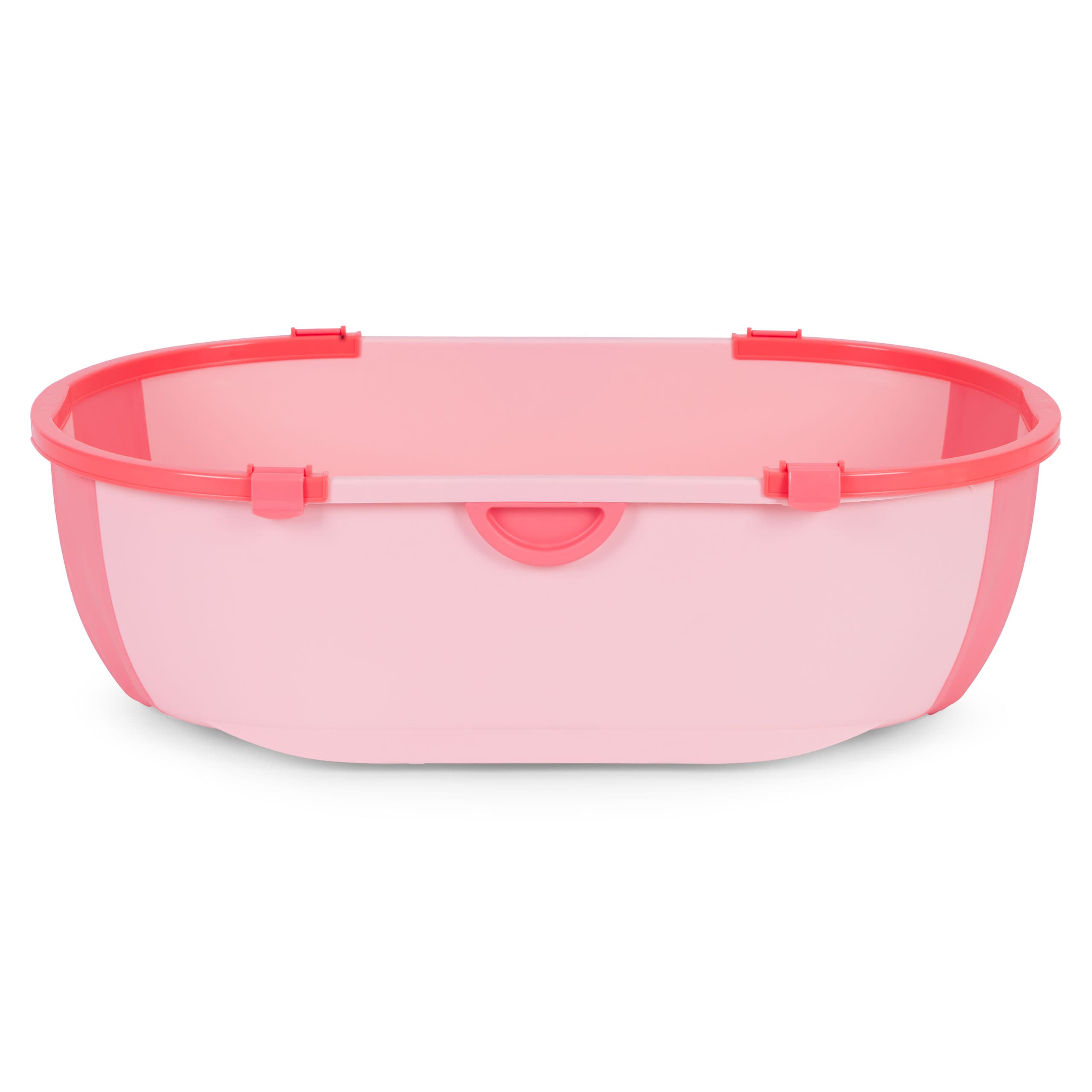 Wanienka dla dzieci wanna turystyczna składana odpływ różowa ECOTOYS