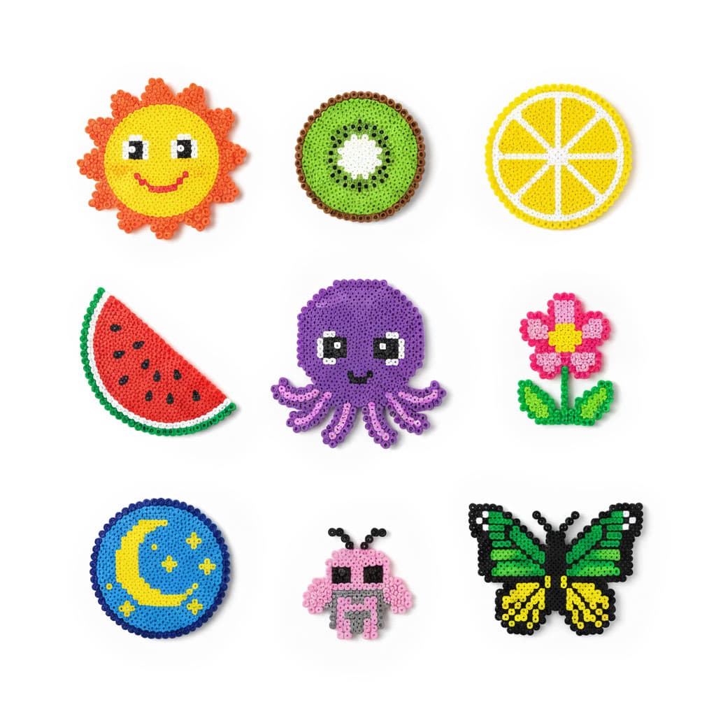 Koraliki do prasowania zestaw XXL 9000 sztuk kuferek szablony