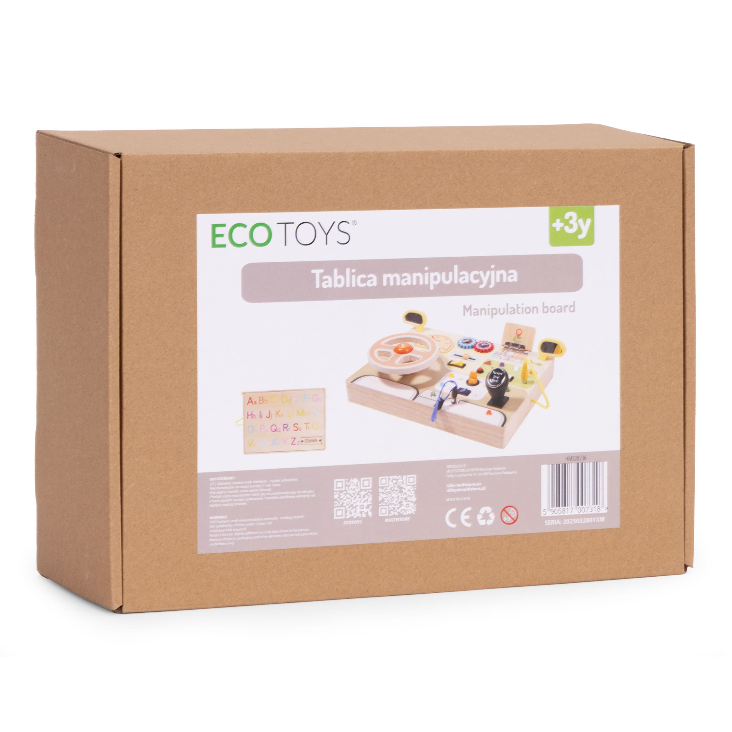 Drewniana tablica manipulacyjna LED sensoryczna dla dzieci panel edukacyjny auto kierownica 14 elementów