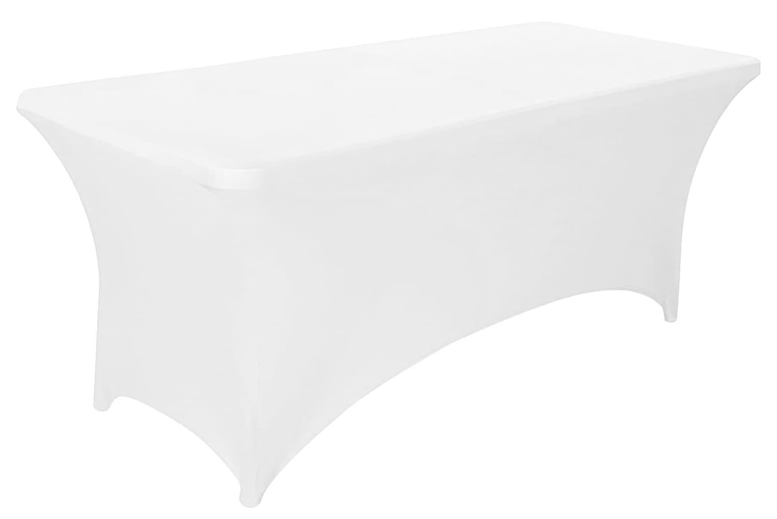 Obrus uniwersalny pokrowiec na stół cateringowy 180 cm 6FT biały elastyczny MultiGarden