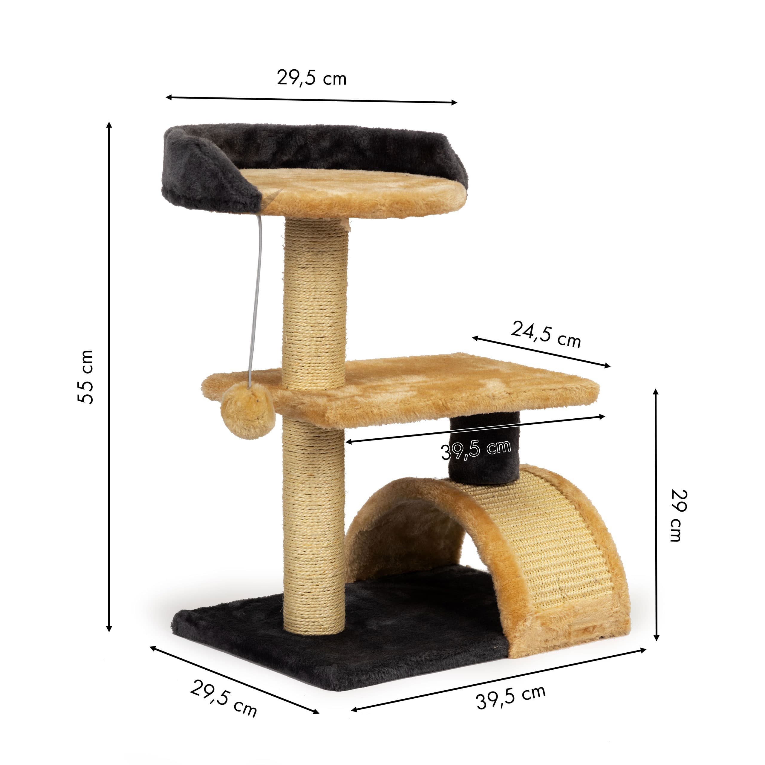 Drapak dla kota piętrowe legowisko drzewko wisząca zabawka Petsi