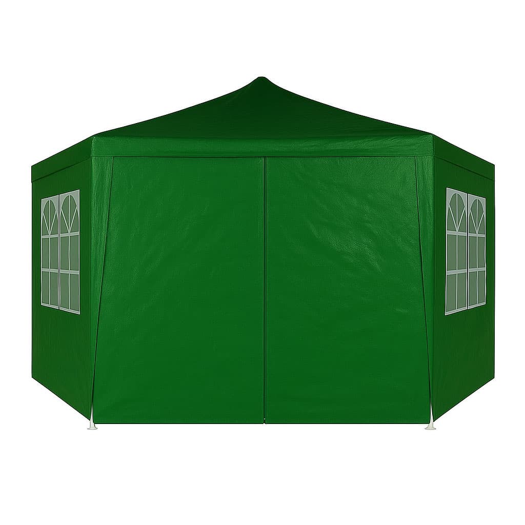 Namiot pawilon ogrodowy handlowy 2x2x2 m z oknami zielony MultiGarden