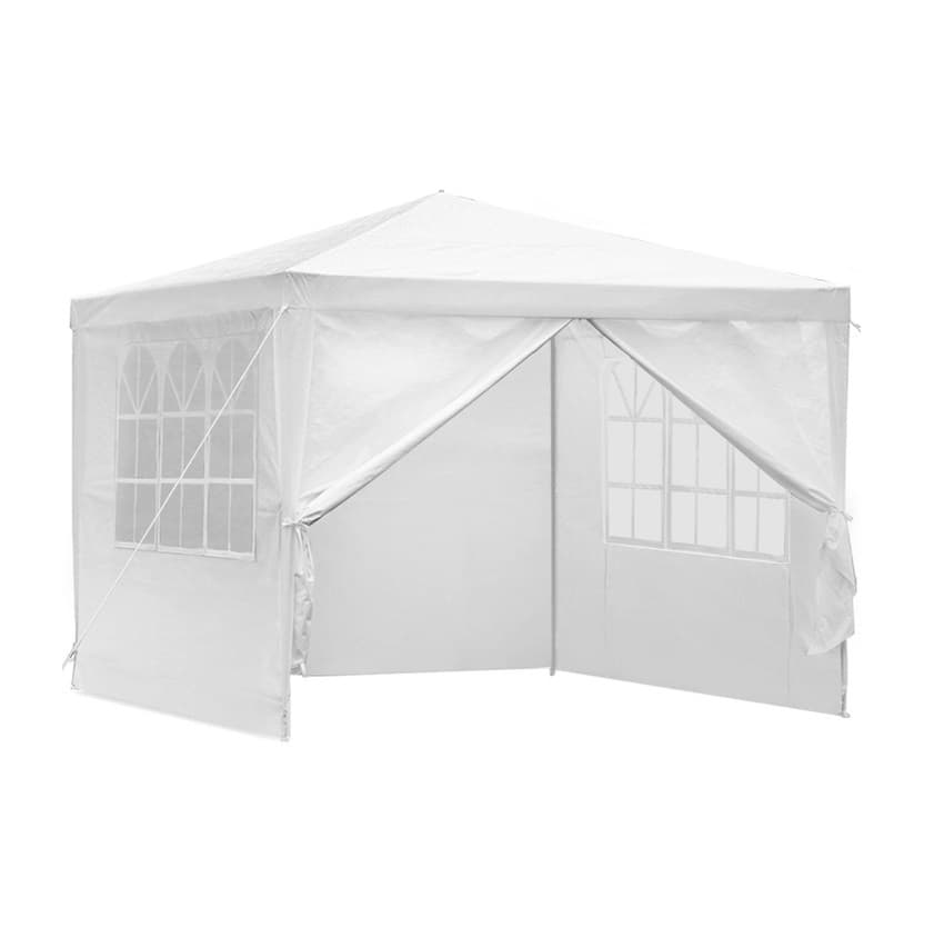 Namiot pawilon ogrodowy handlowy 3x3 m 4 ścianki biały MultiGarden