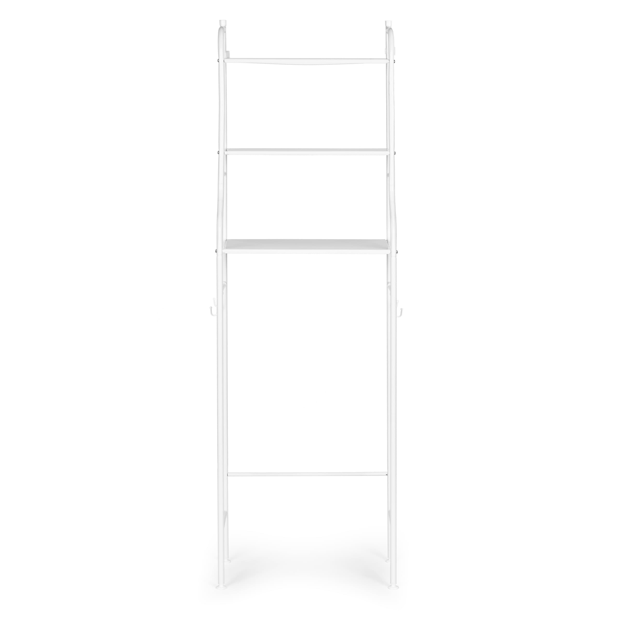 Wysoki regał WC łazienkowy nad sedes 3 półki aluminiowa konstrukcja