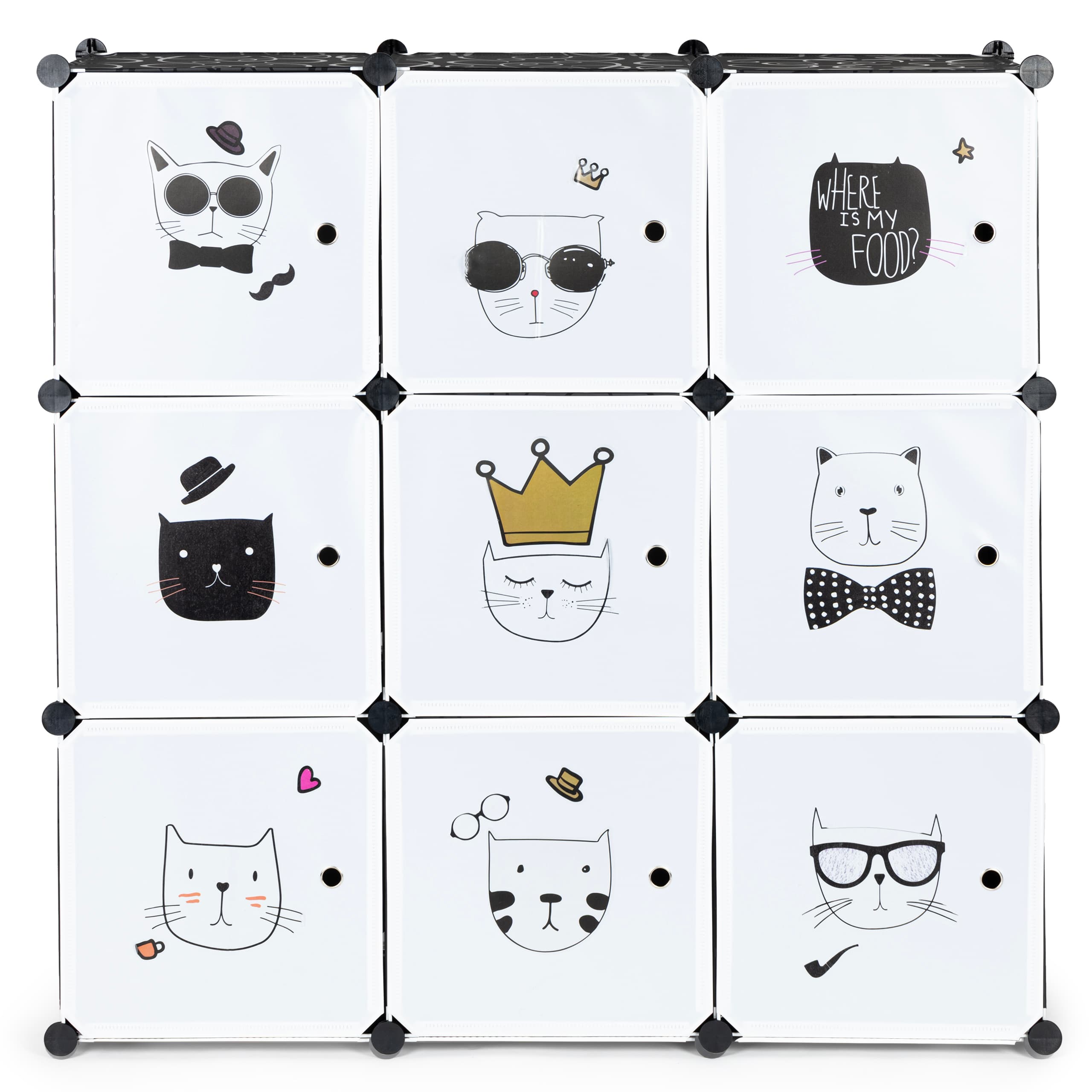 Szafka regał dla dzieci modułowa 9 półek dziecięca