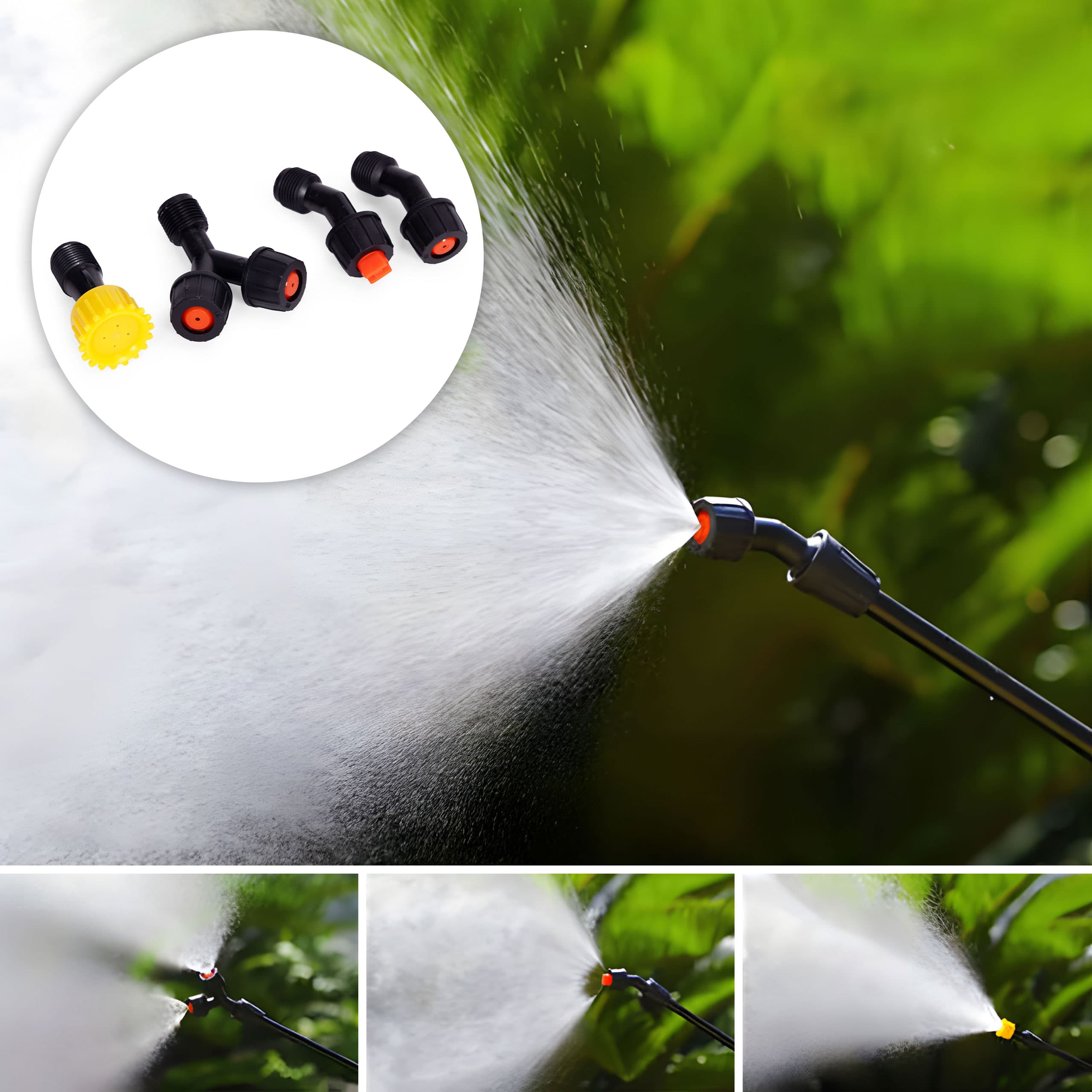 Opryskiwacz ciśnieniowy plecakowy 16L ogrodowy ręczny 2-4 bar długa lanca 4 dysze szelki MultiGarden