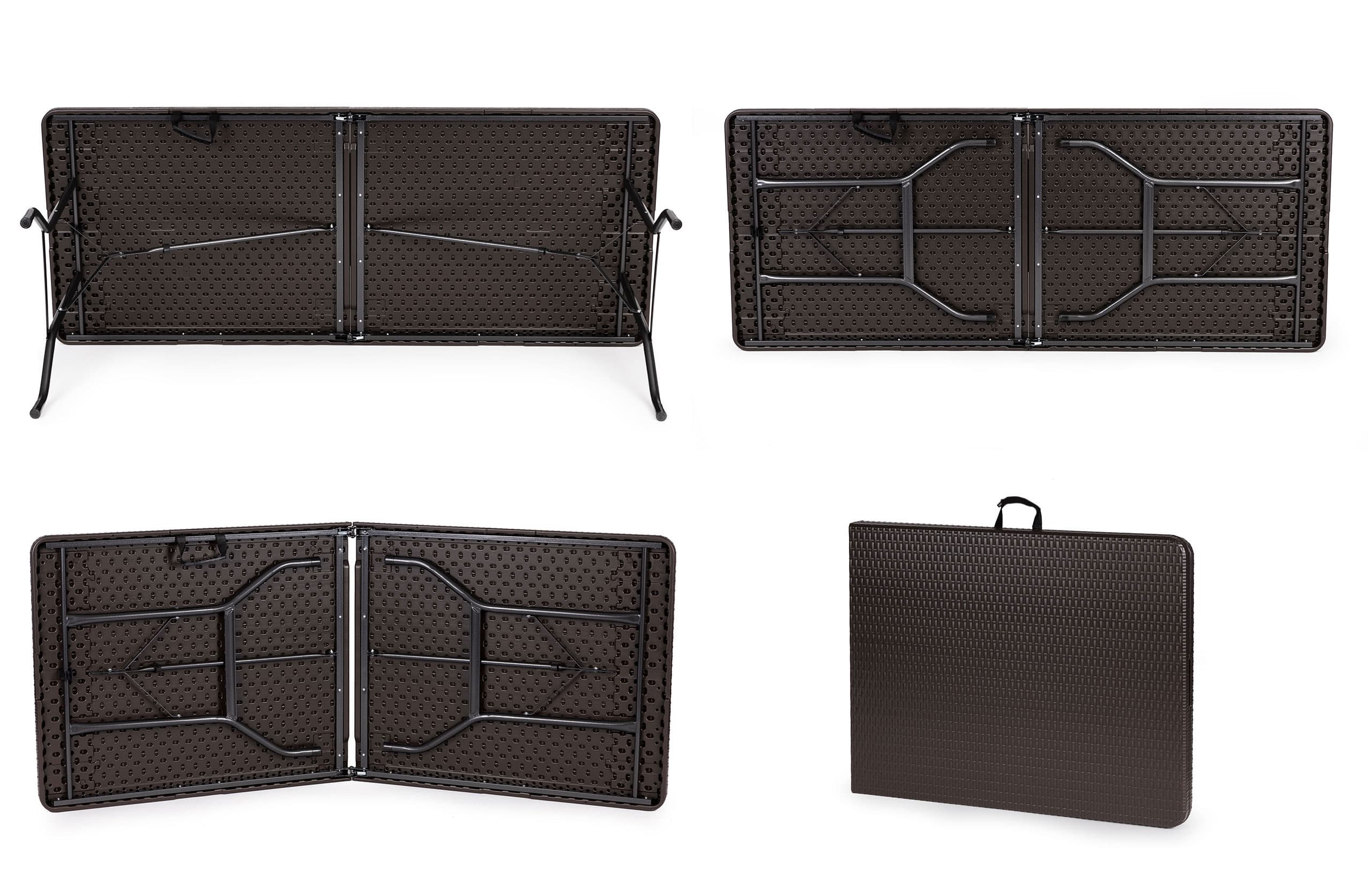 Stół cateringowy bankietowy ogrodowy składany 180 cm ratan ModernHome