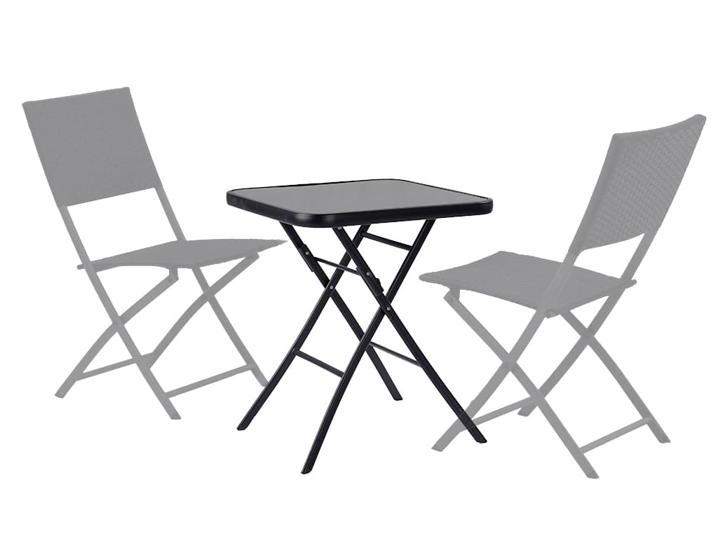 Stolik szklany ogrodowy składany taras kawowy MultiGarden