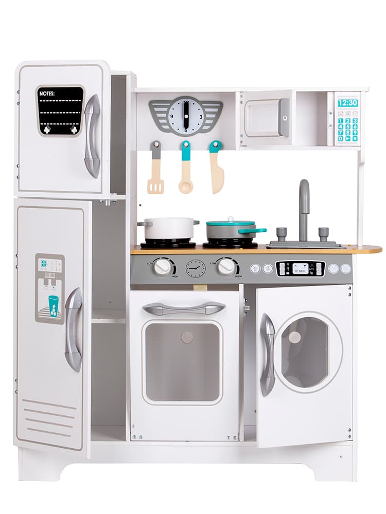 Drewniana kuchnia z akcesoriami dla dzieci ECOTOYS