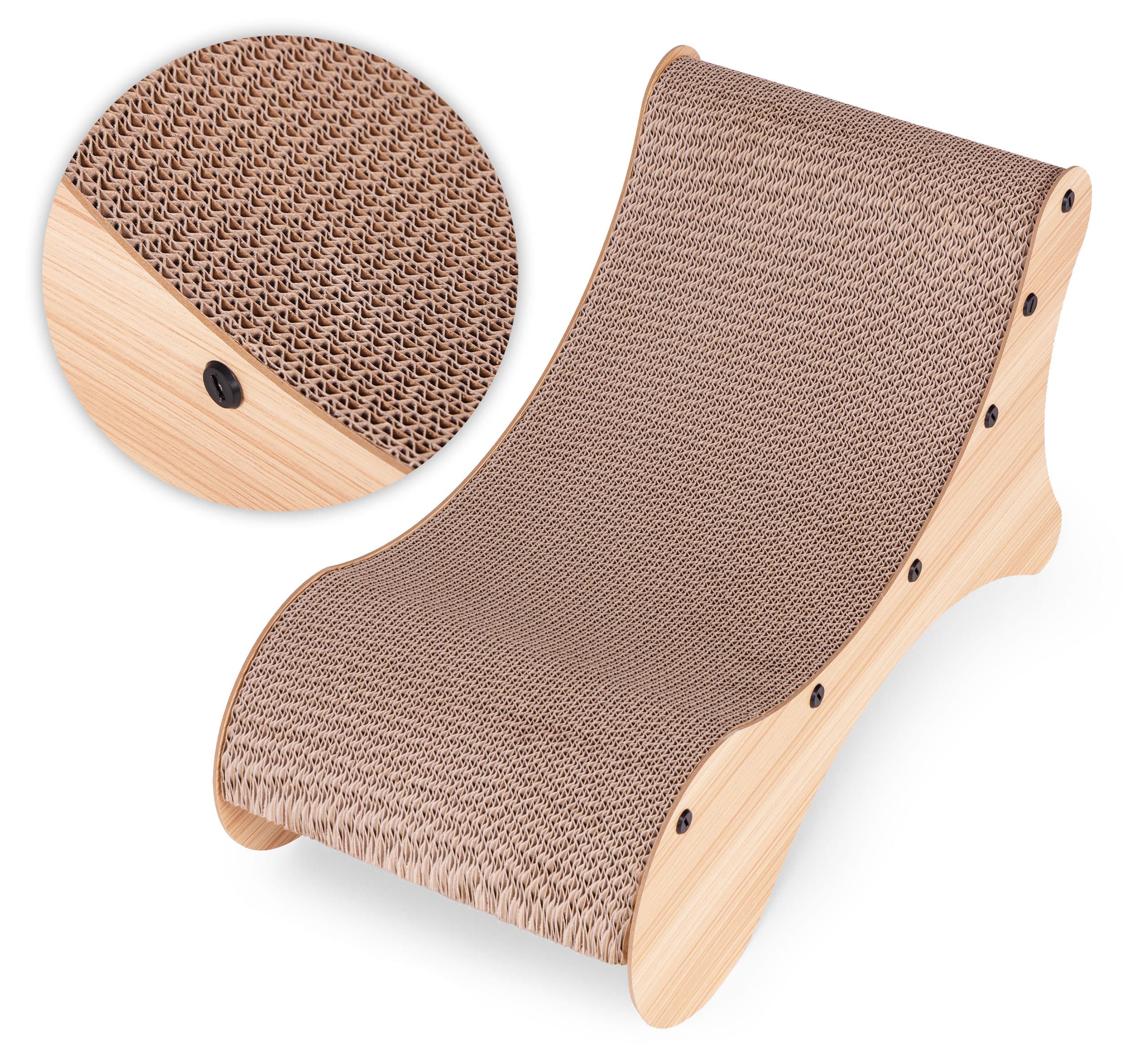 Drapak tekturowy dla kota leżak kartonowy legowisko Petsi