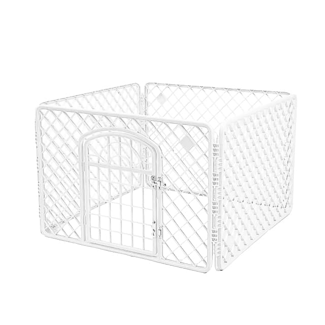 Duża zagroda kojec klatka wybieg dla psa kota biała Petsi