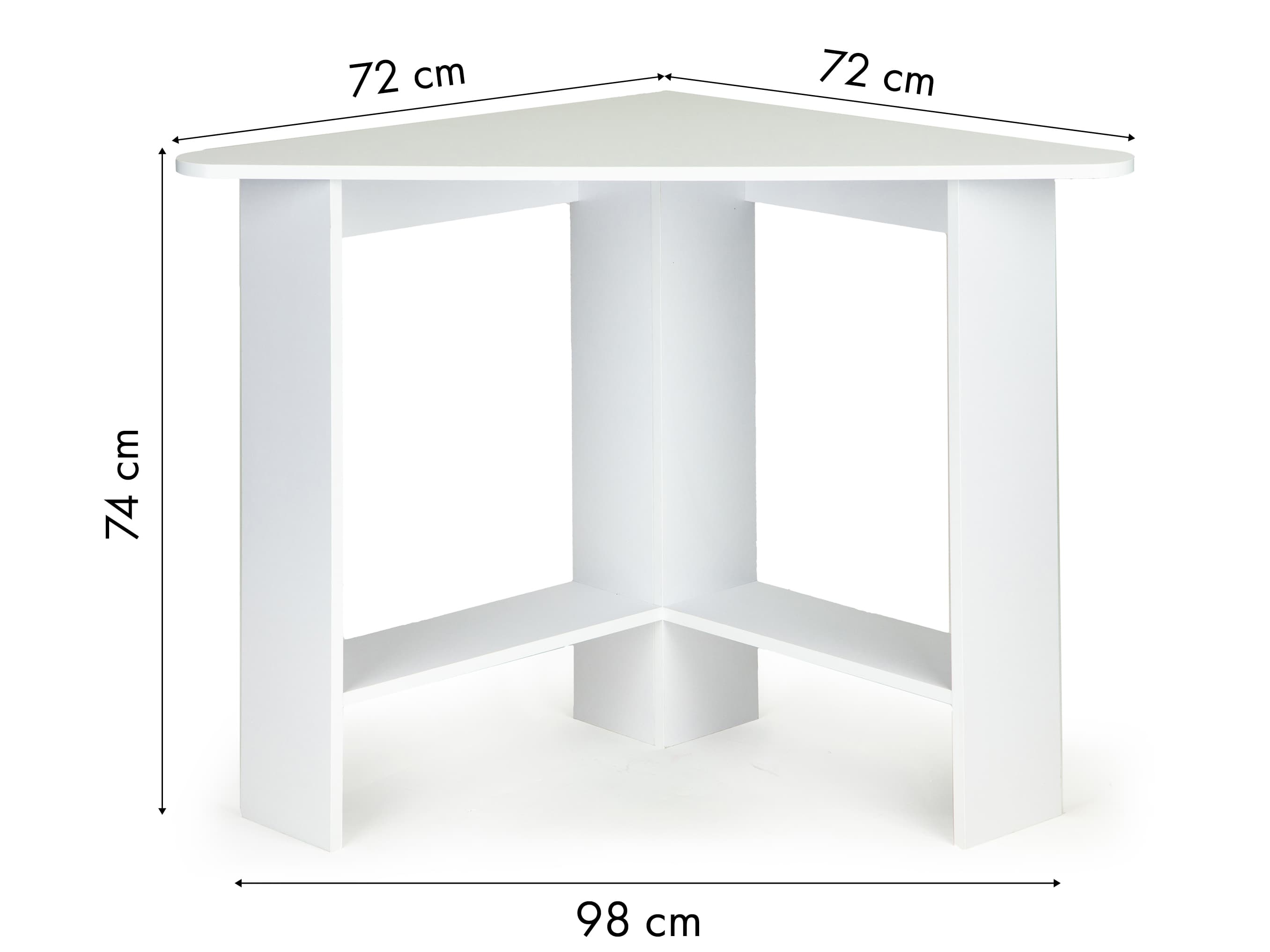 Nowoczesne biurko komputerowe narożne białe ModernHome
