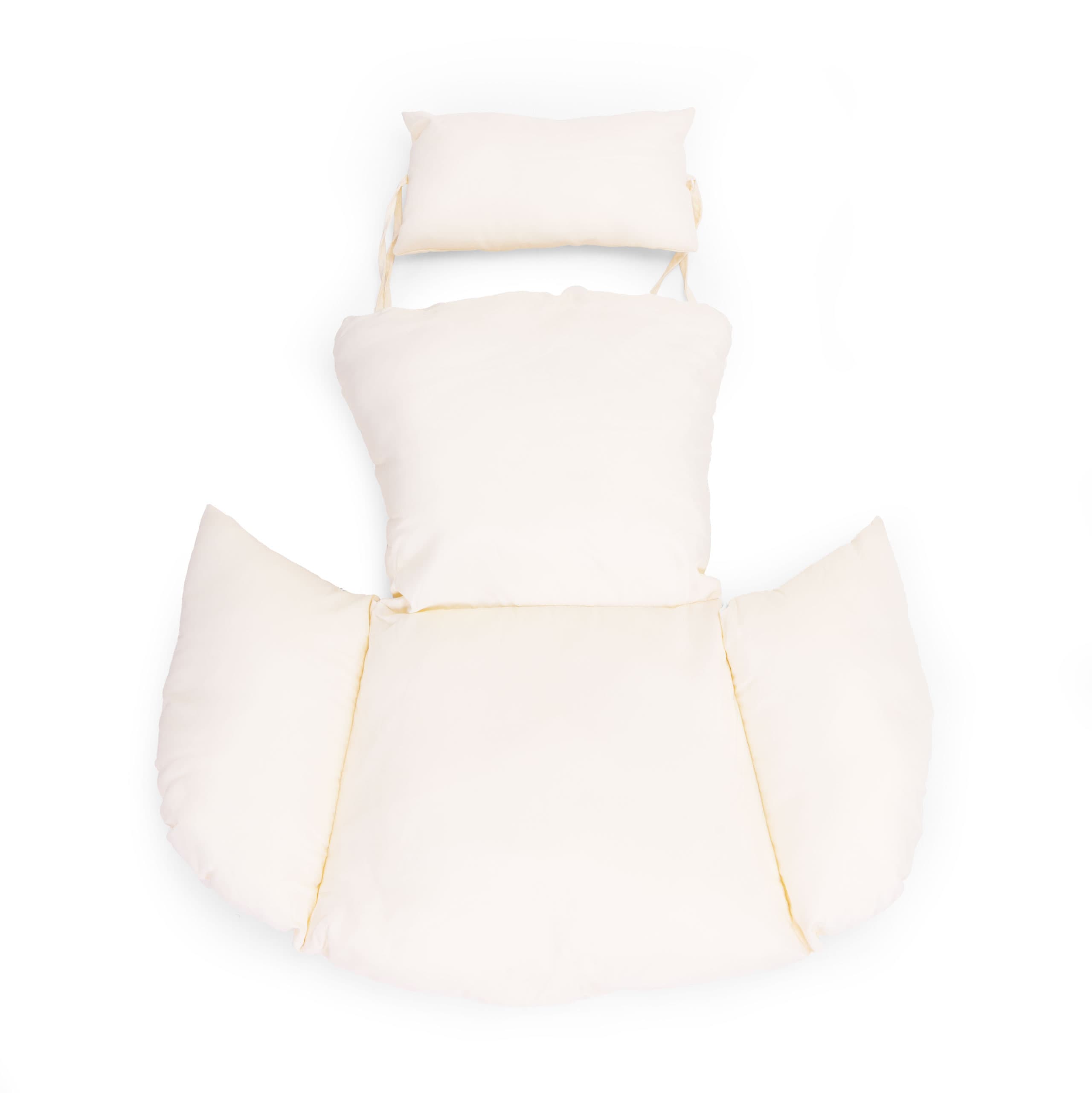 Fotel Kokon wiszący wolnostojący bujany ogrodowy do 120 kg + poduszki MultiGarden