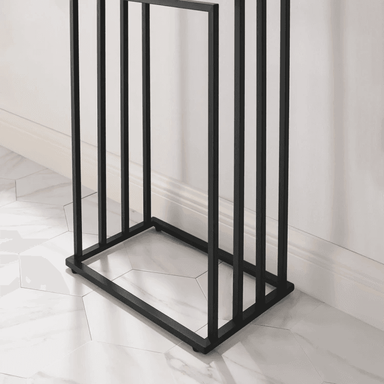 Stojak na ręczniki 4 szczeble - czarny