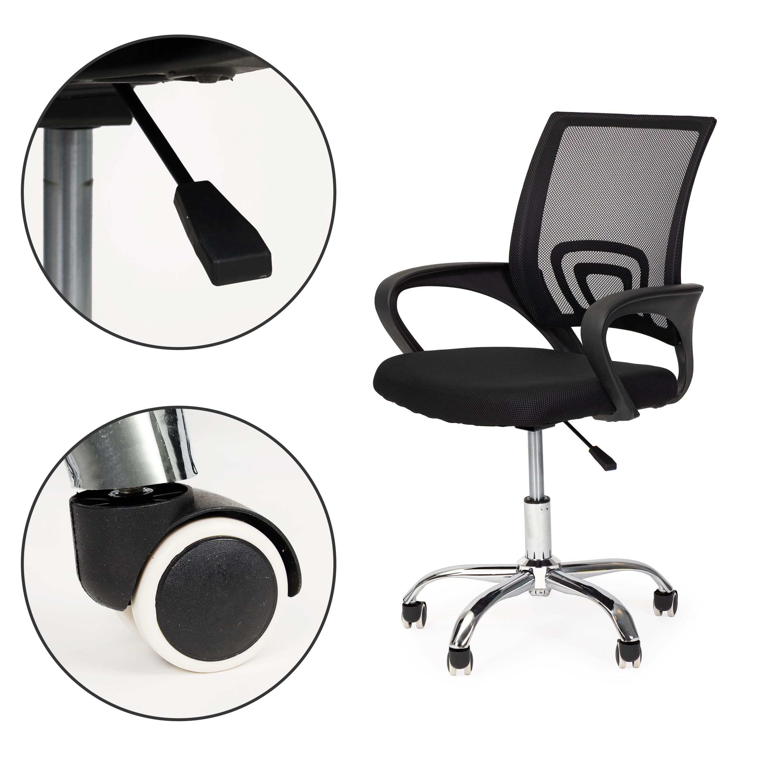 Fotel obrotowy biurowy krzesło komputerowe wyprofilowane regulacja wysokości ModernHome