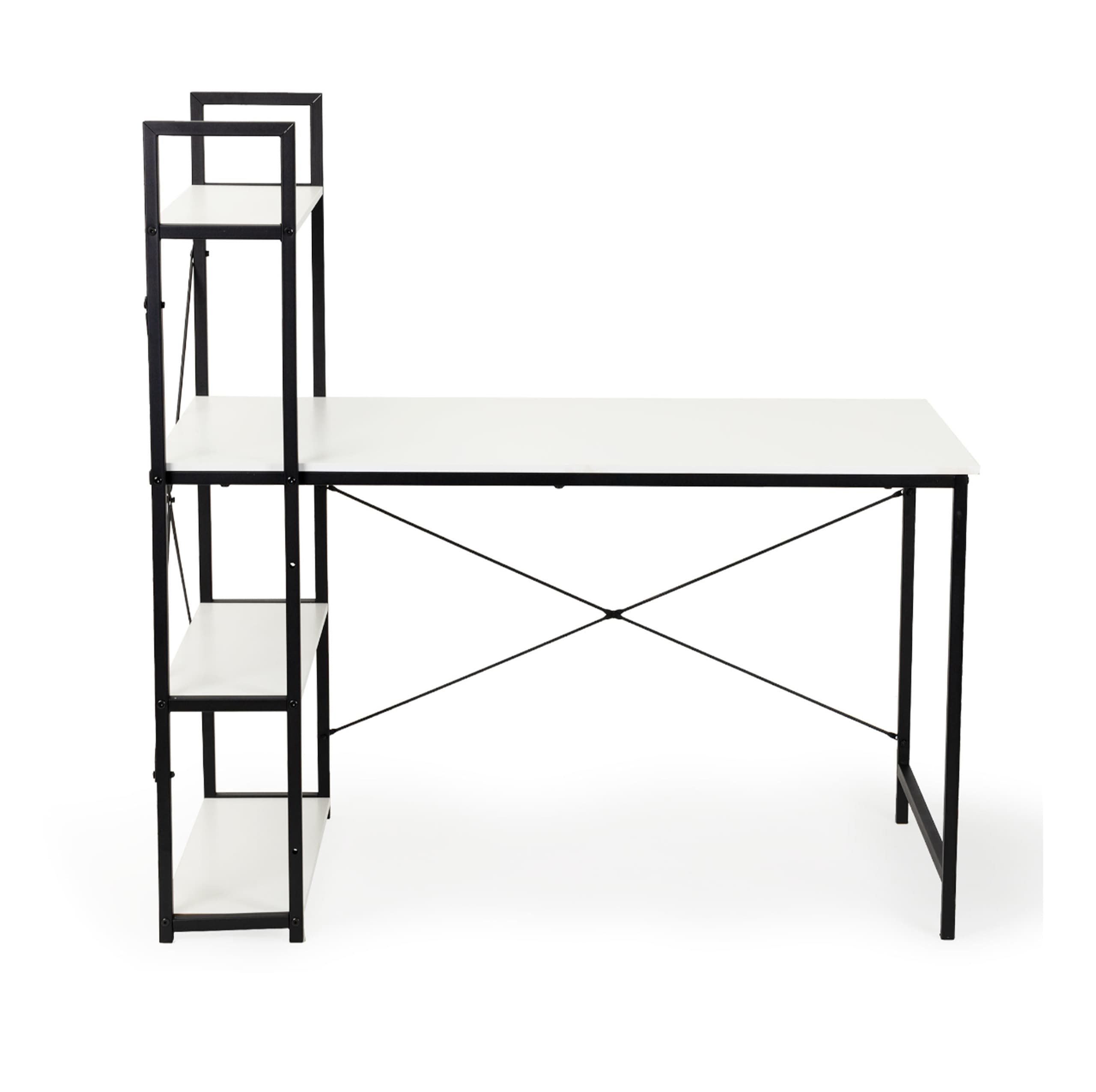 Biurko komputerowe biurowe stół + regał półki loft ModernHome